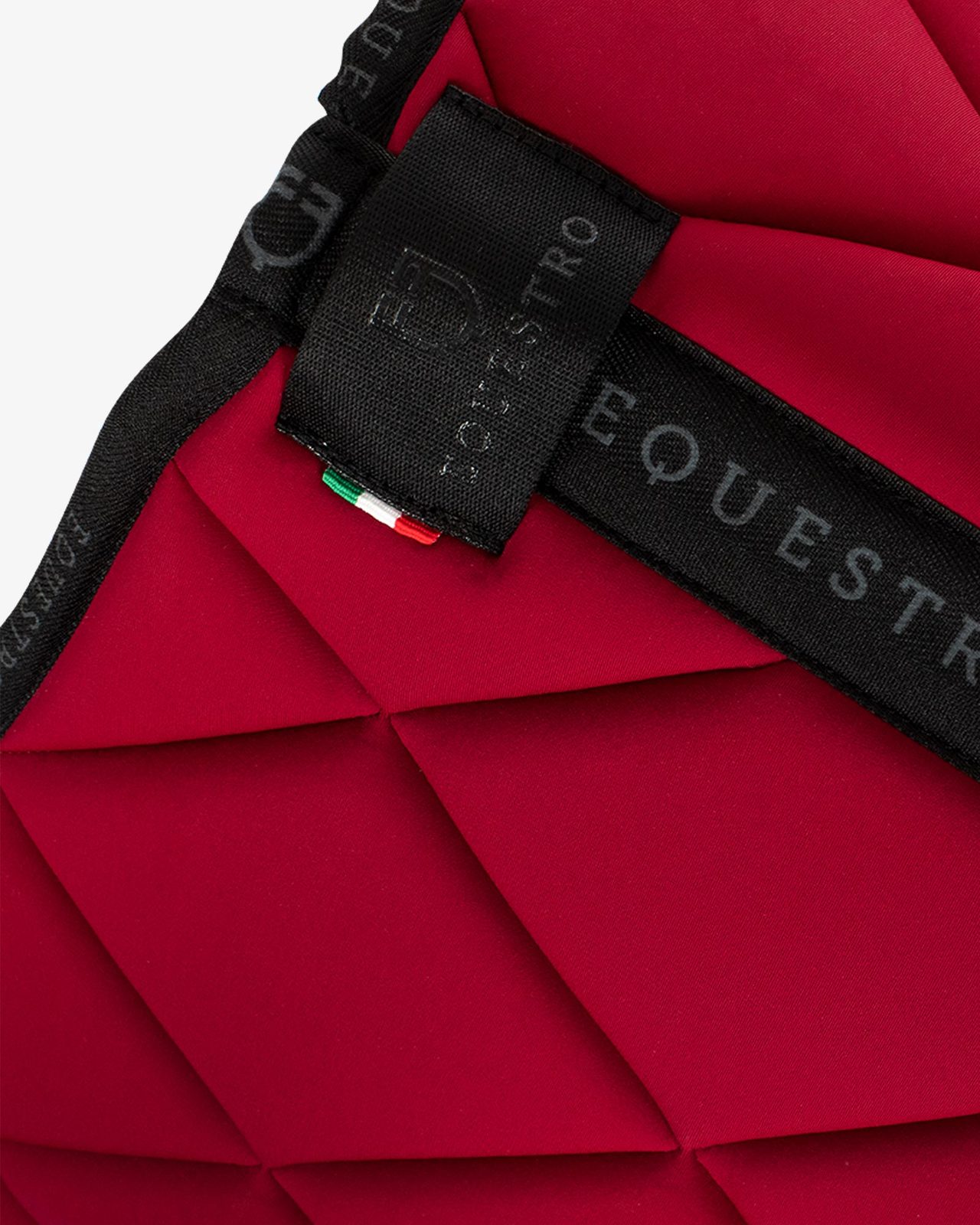 Jumping saddle pad technical fabric with logo