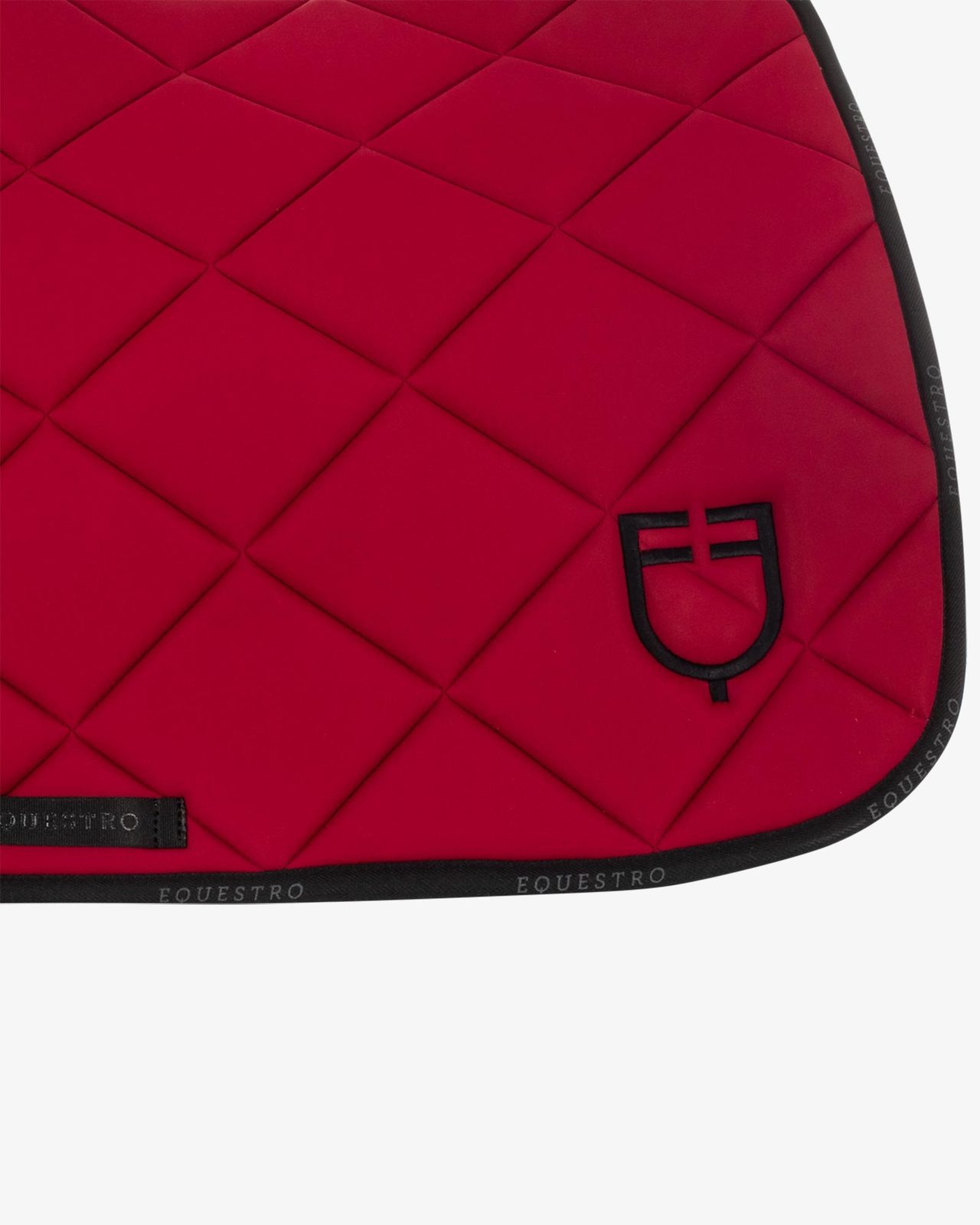 Jumping saddle pad technical fabric with logo