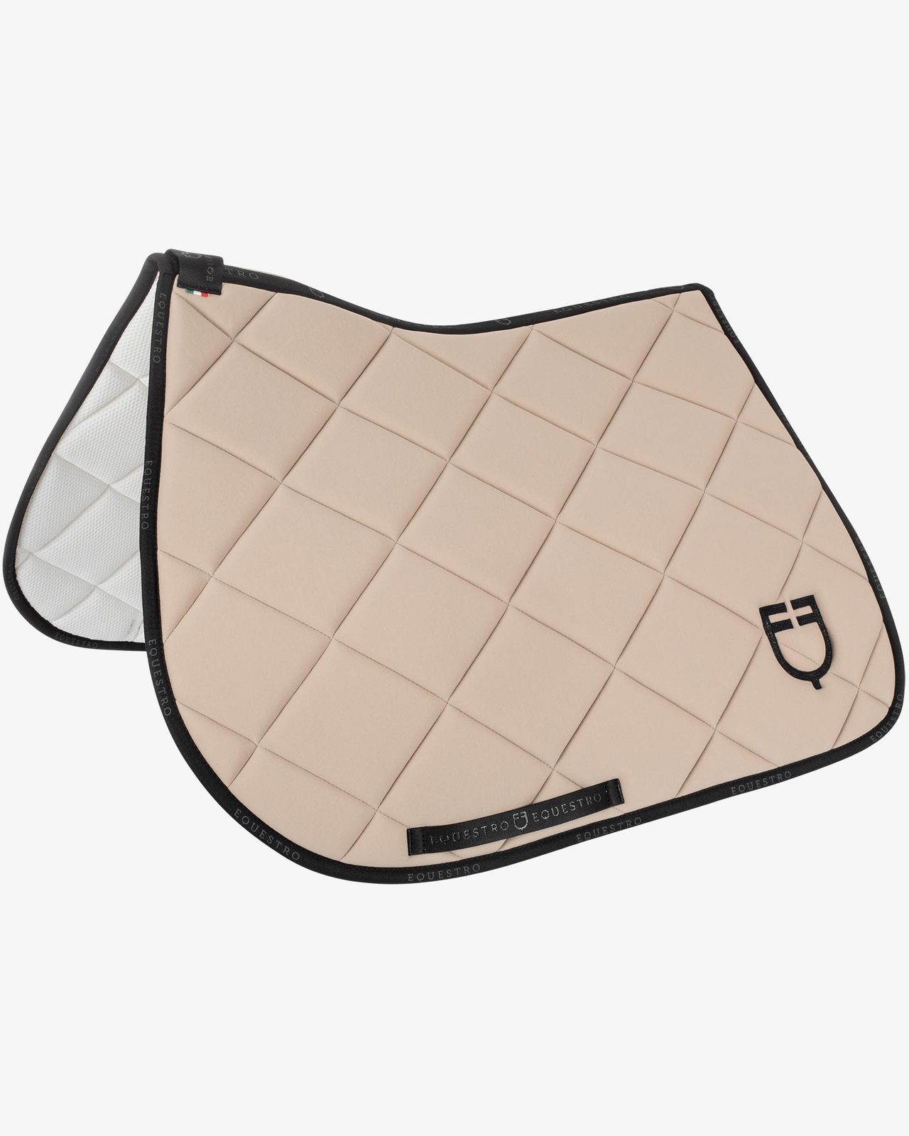 Jumping saddle pad technical fabric with logo