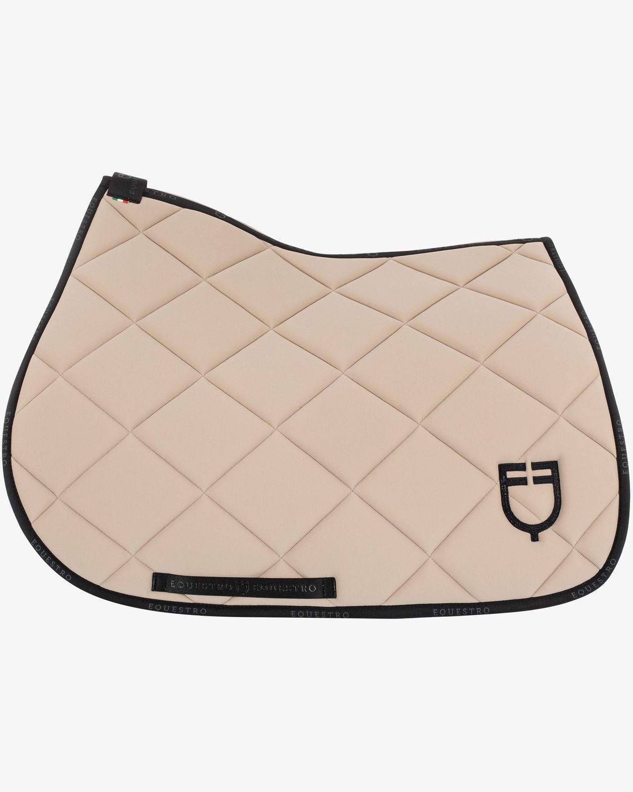 Jumping saddle pad technical fabric with logo