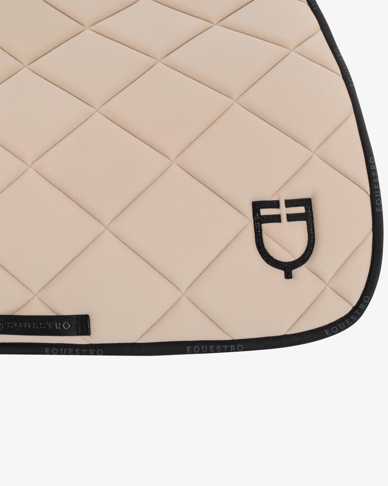 Jumping saddle pad technical fabric with logo