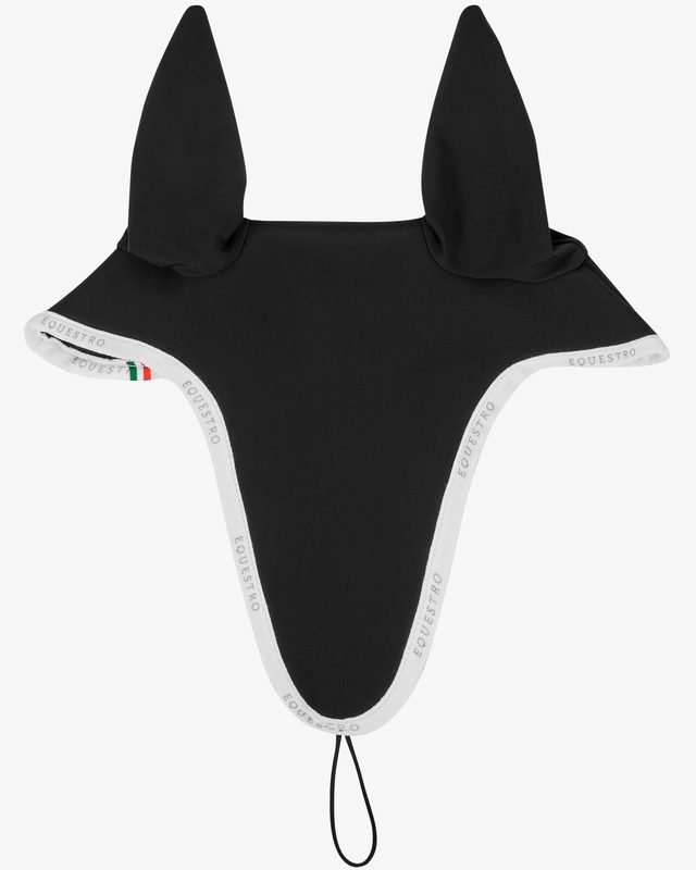Fly veil in technical fabric with noseband attachment