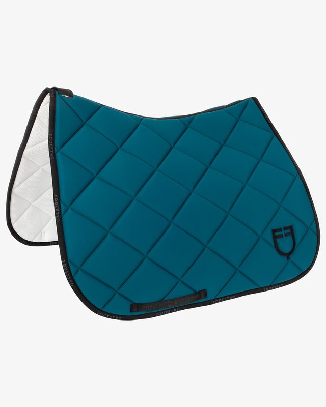 Dressage saddle pad technical fabric with logo