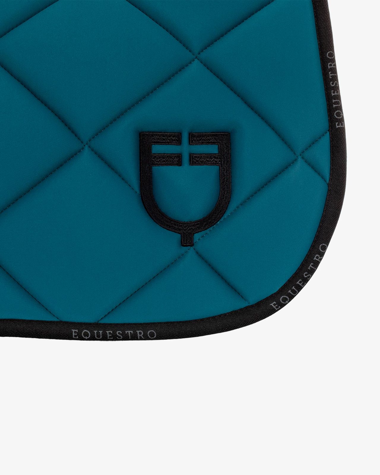 Dressage saddle pad technical fabric with logo