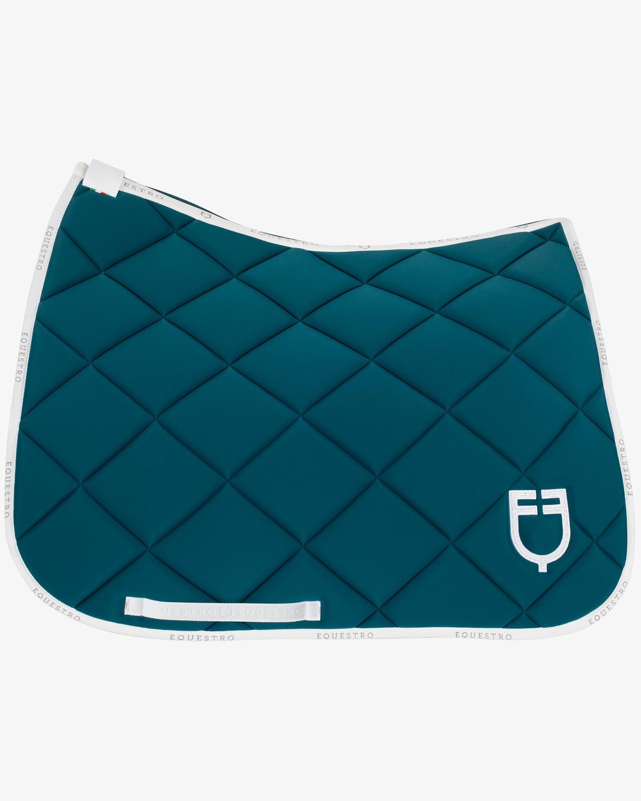 Dressage saddle pad technical fabric with logo