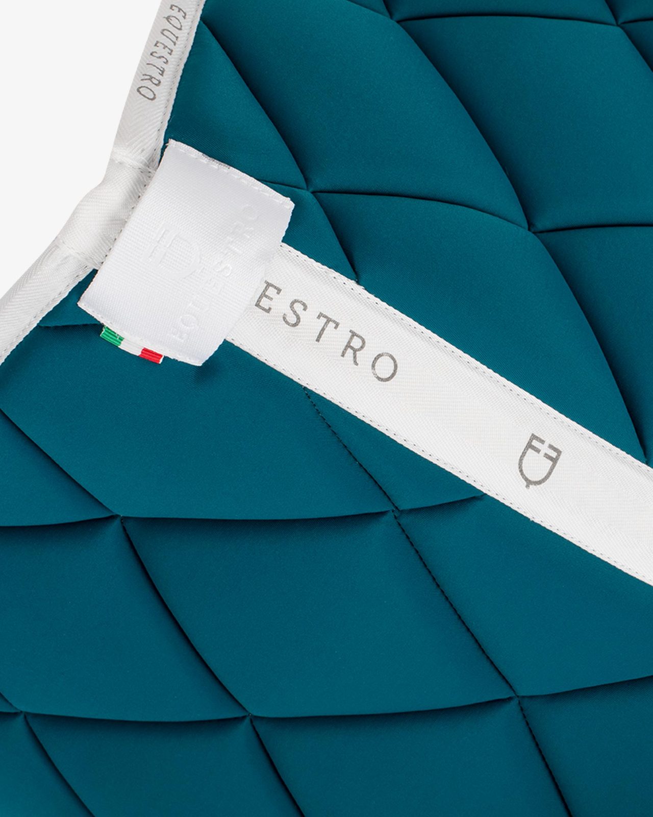 Dressage saddle pad technical fabric with logo