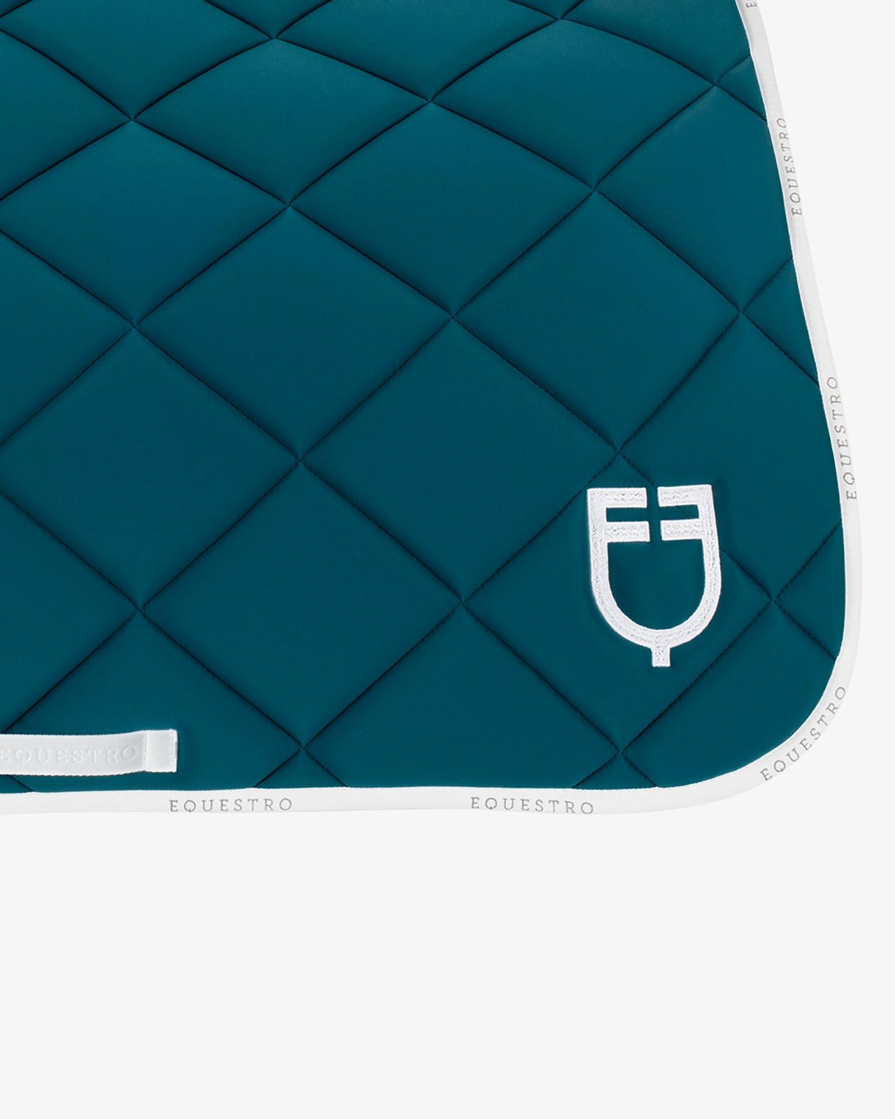 Dressage saddle pad technical fabric with logo
