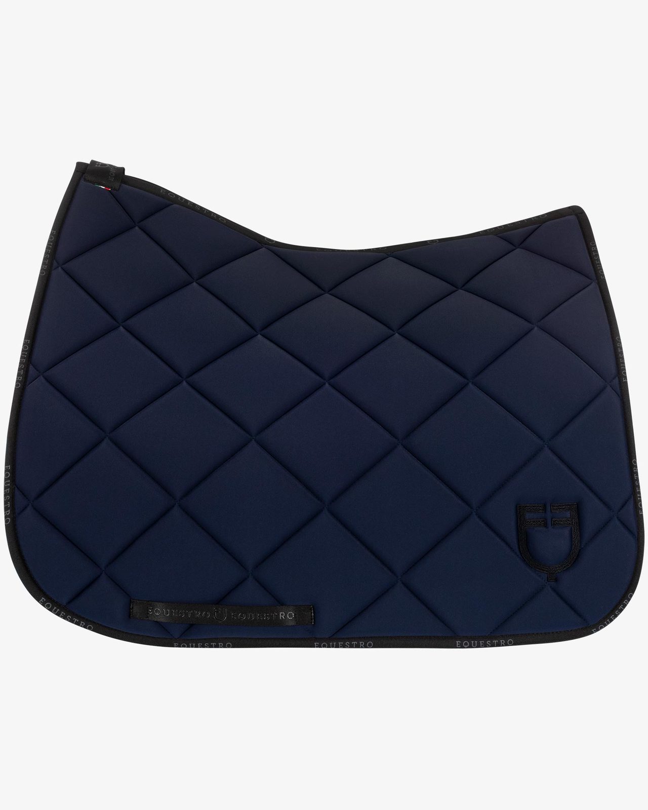 Dressage saddle pad technical fabric with logo