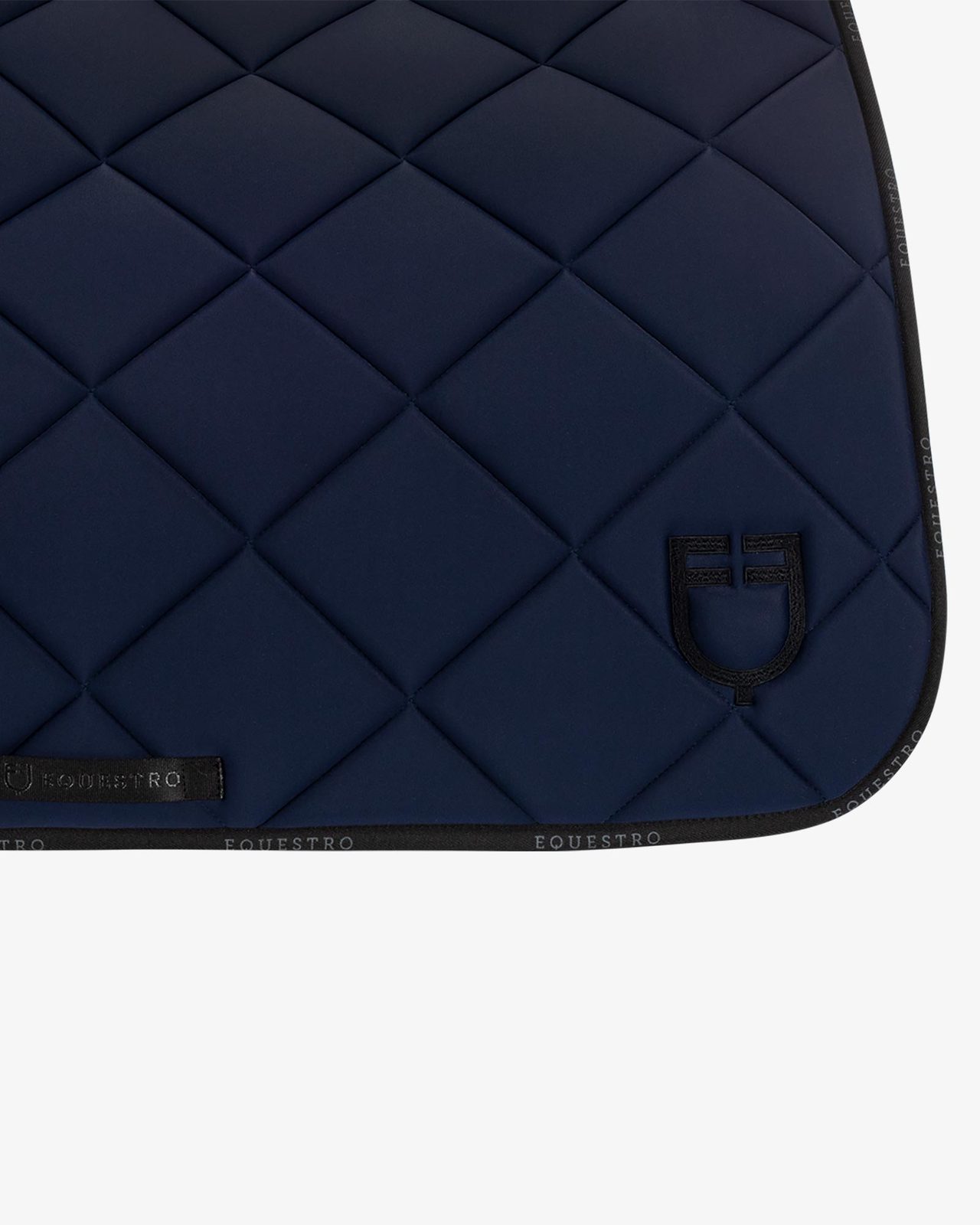 Dressage saddle pad technical fabric with logo