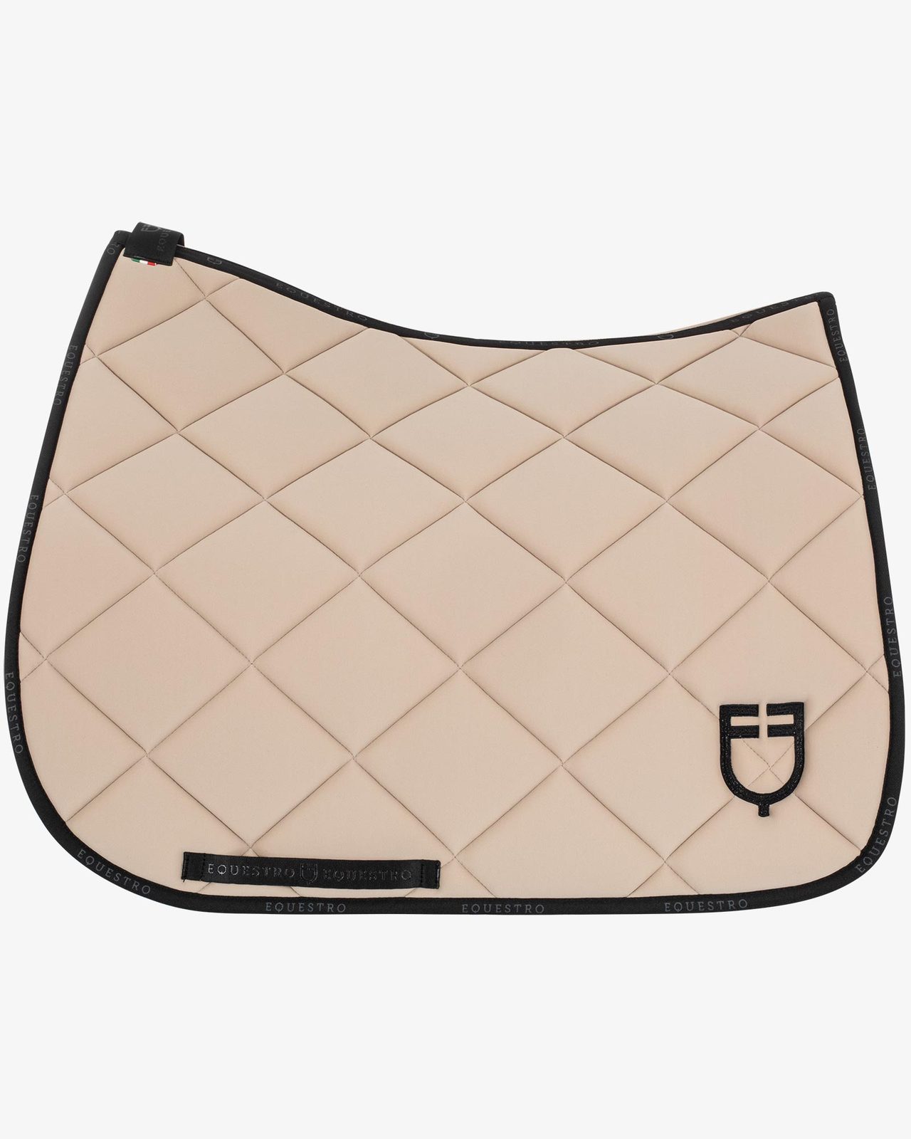 Dressage saddle pad technical fabric with logo