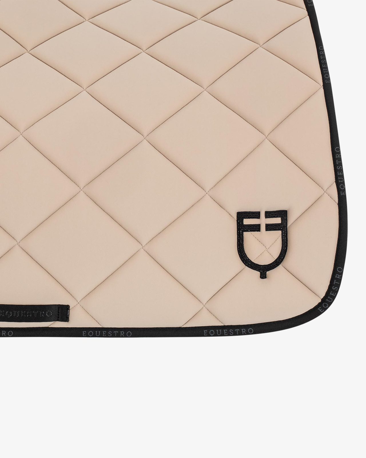 Dressage saddle pad technical fabric with logo