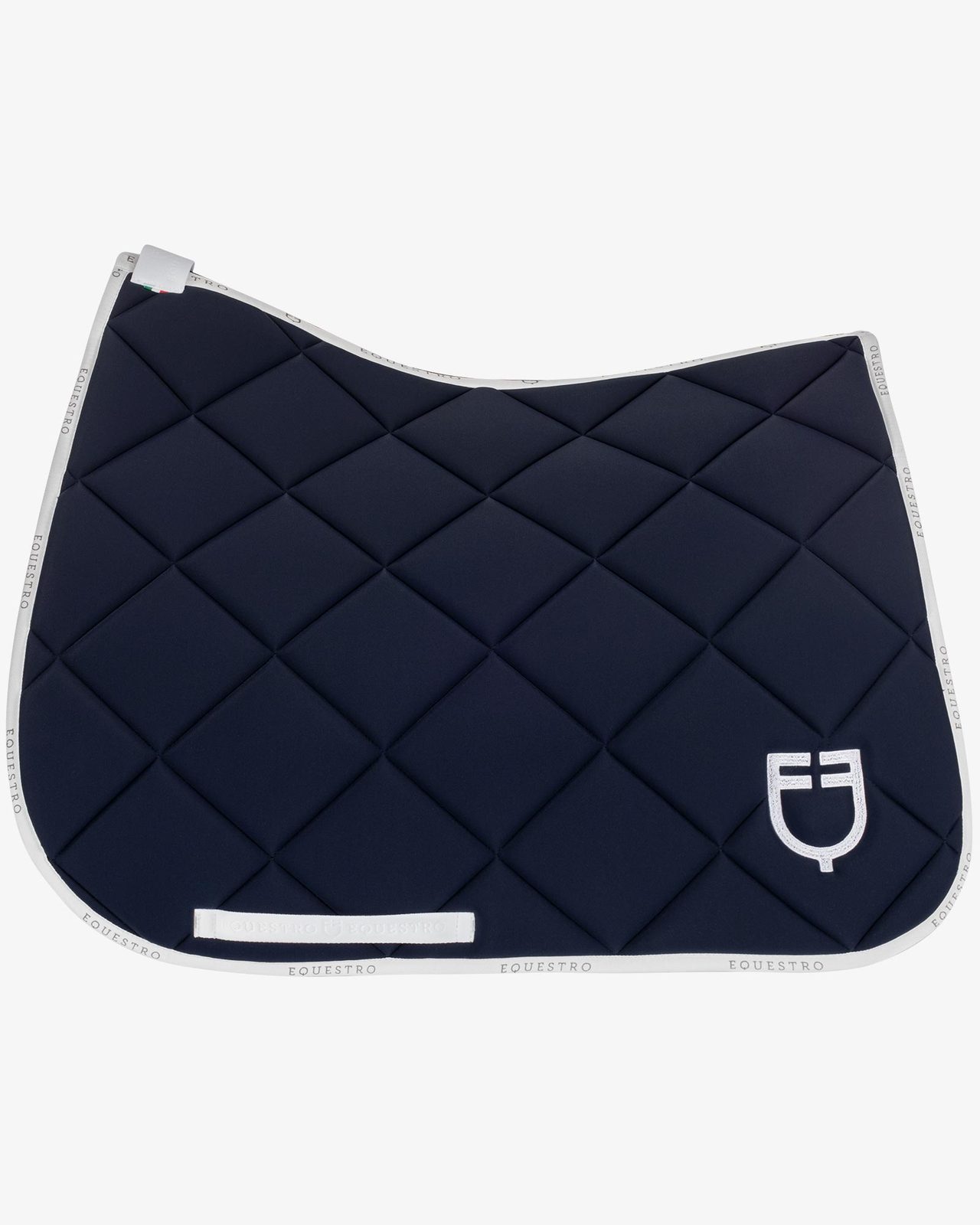 Dressage saddle pad technical fabric with logo