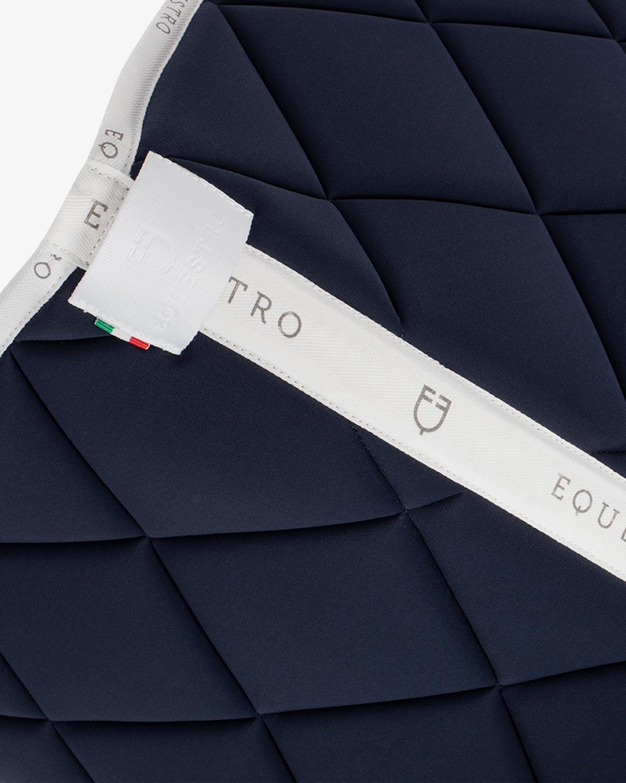 Dressage saddle pad technical fabric with logo