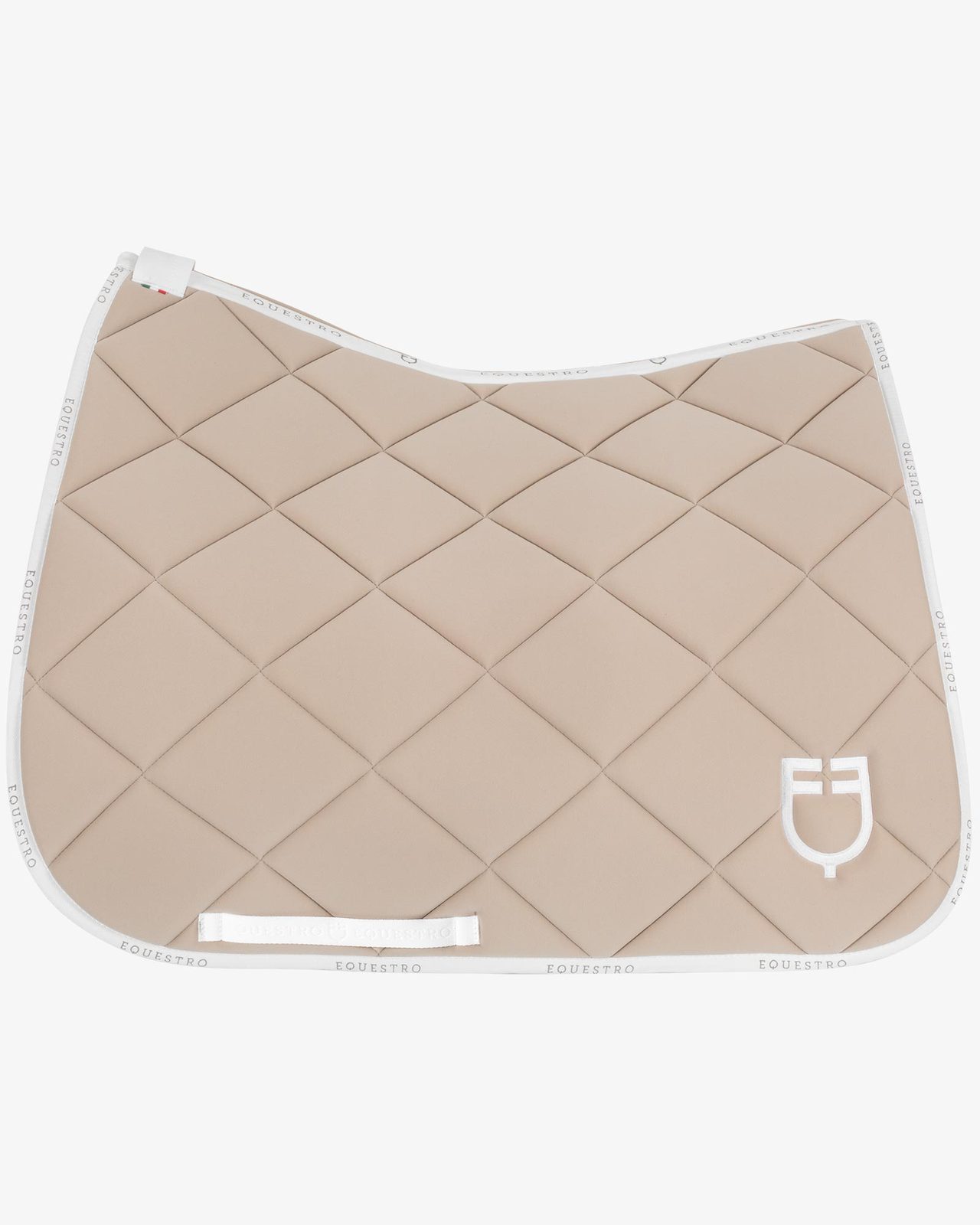 Dressage saddle pad technical fabric with logo