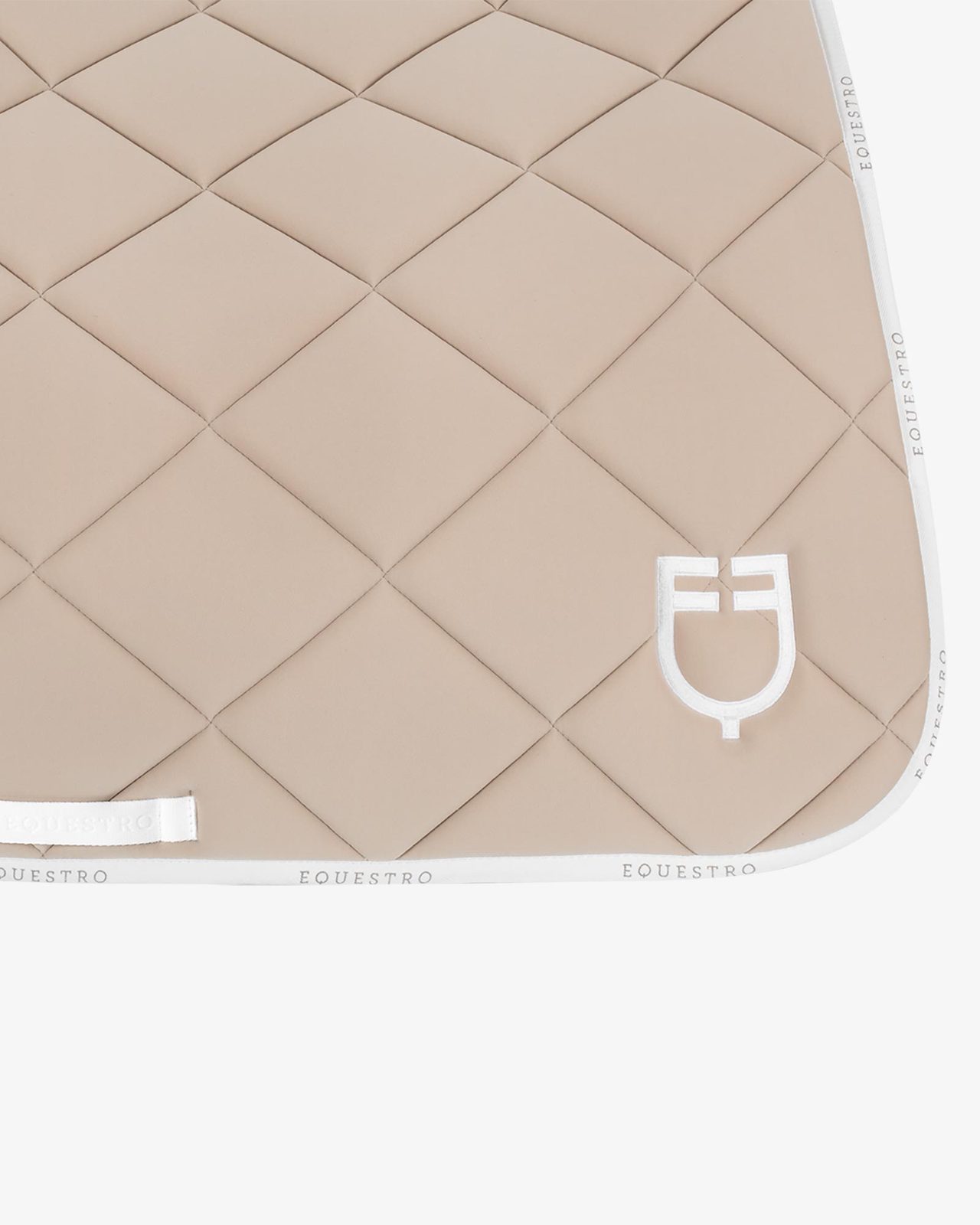 Dressage saddle pad technical fabric with logo