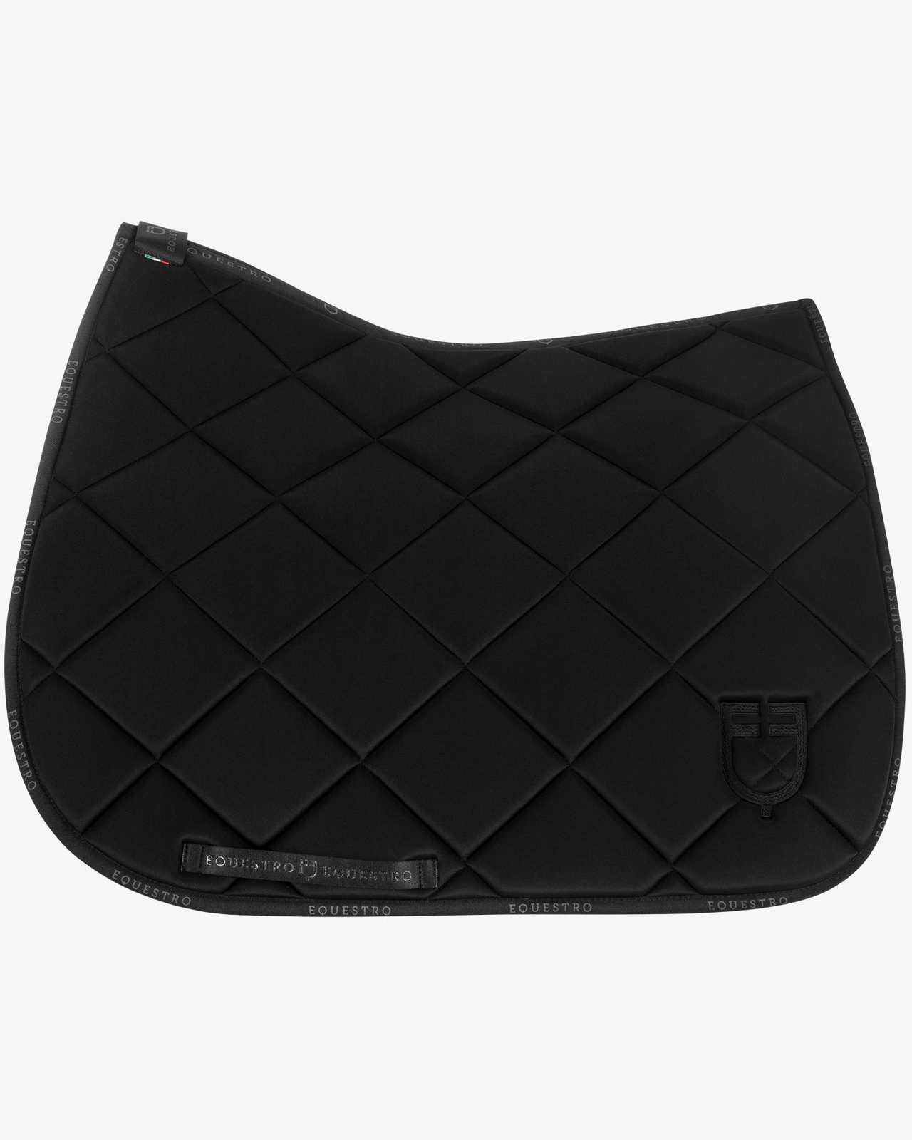 Dressage saddle pad technical fabric with logo