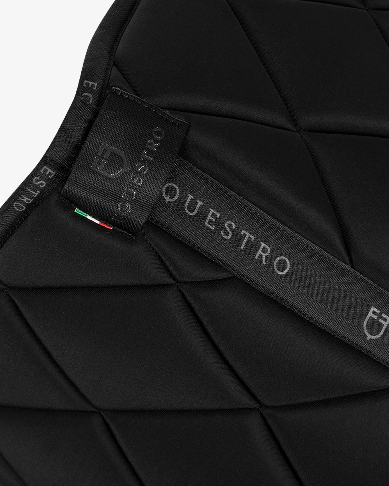 Dressage saddle pad technical fabric with logo