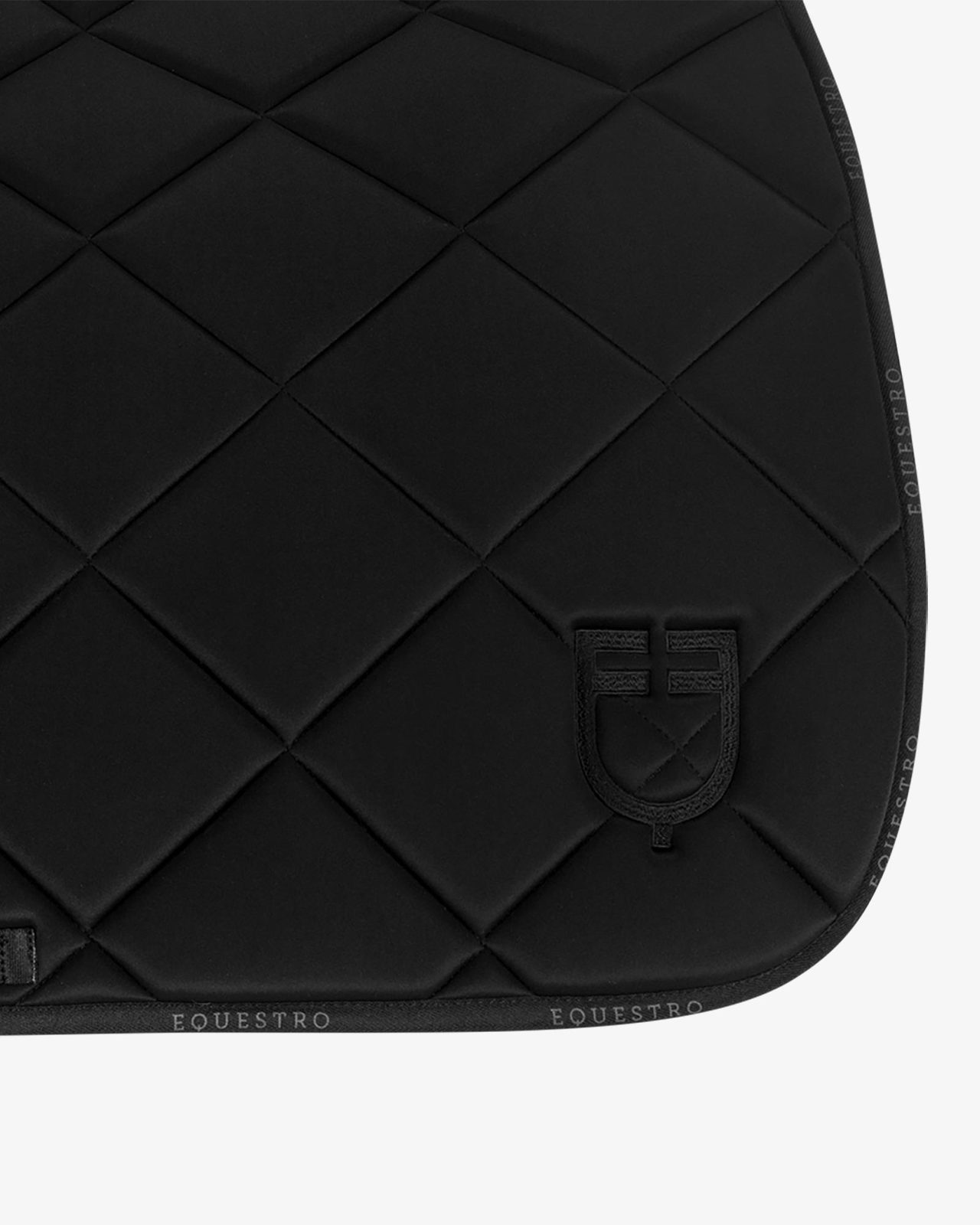 Dressage saddle pad technical fabric with logo