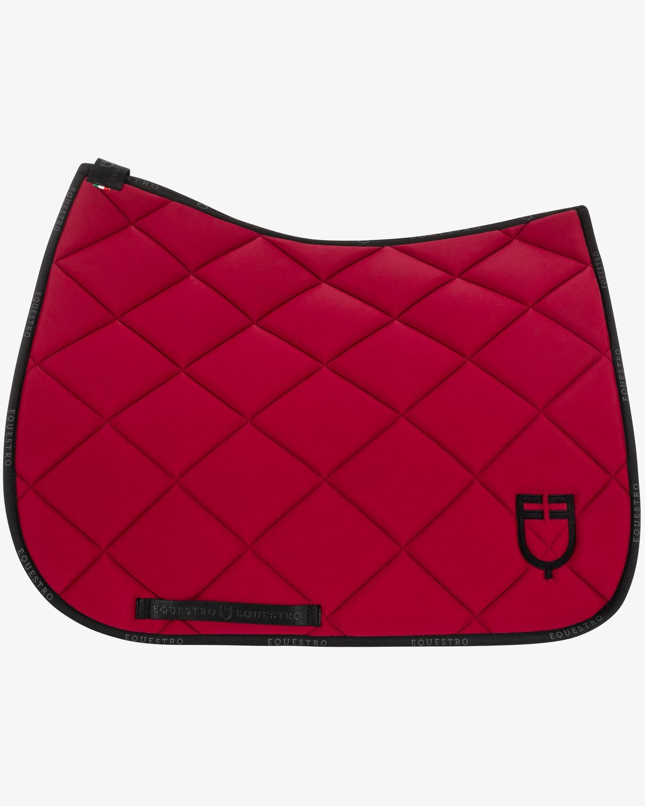 Dressage saddle pad technical fabric with logo
