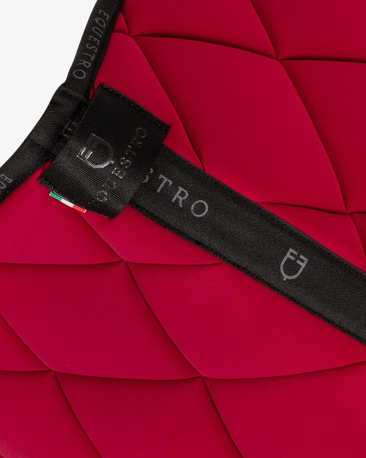 Dressage saddle pad technical fabric with logo
