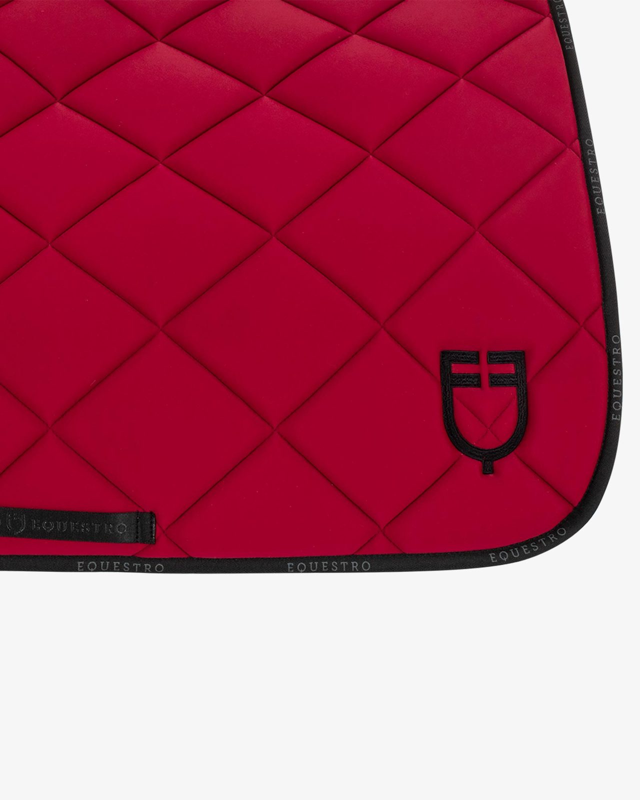 Dressage saddle pad technical fabric with logo
