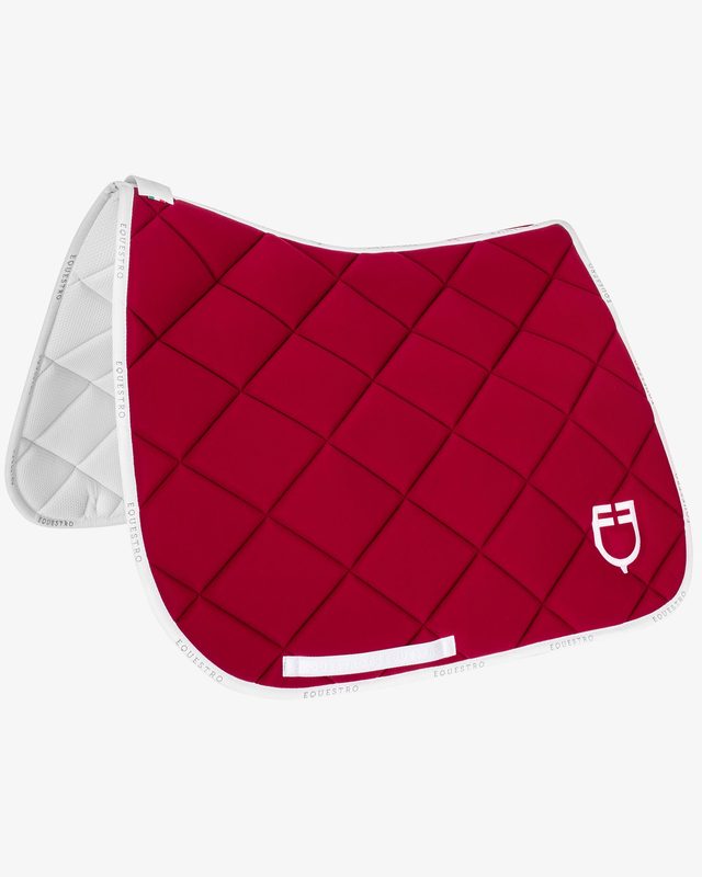 Dressage saddle pad technical fabric with logo