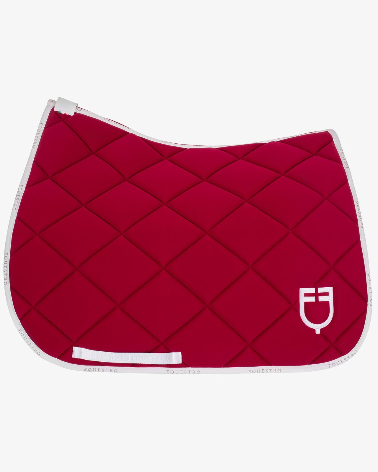 Dressage saddle pad technical fabric with logo