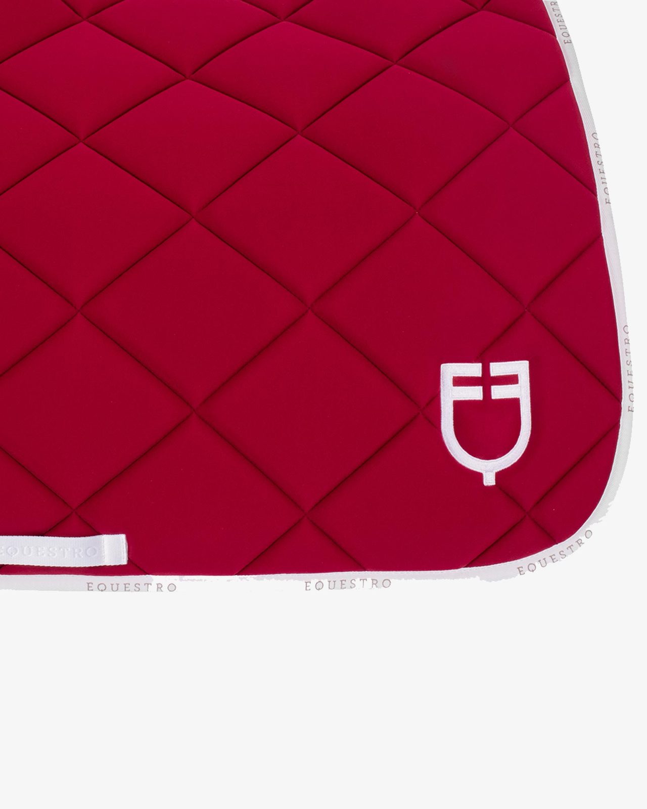 Dressage saddle pad technical fabric with logo
