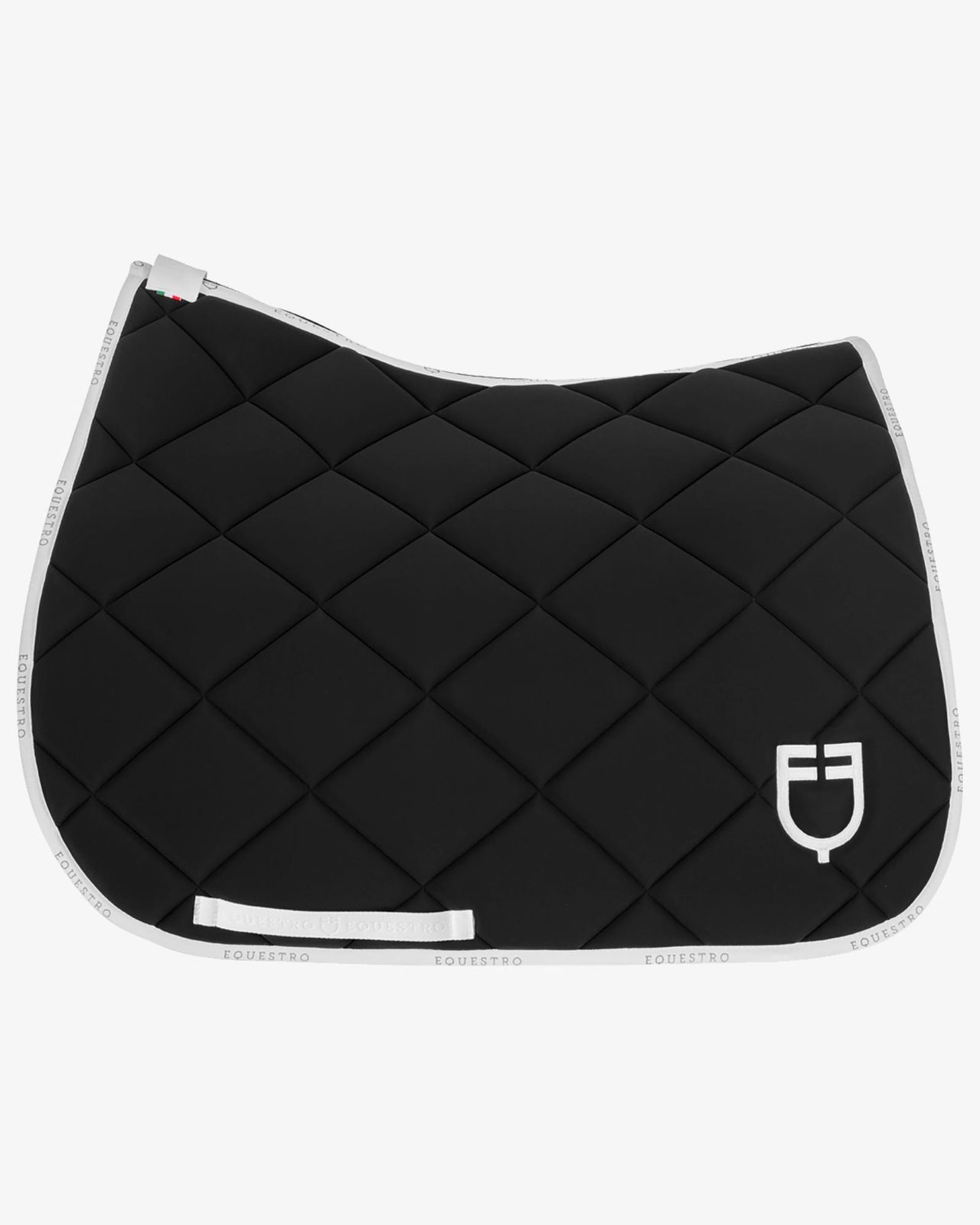Dressage saddle pad technical fabric with logo