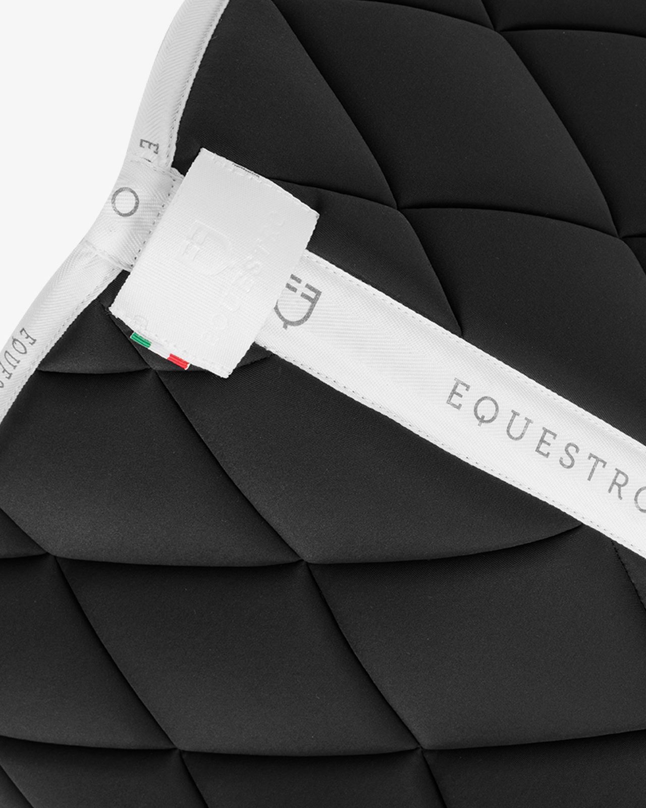 Dressage saddle pad technical fabric with logo