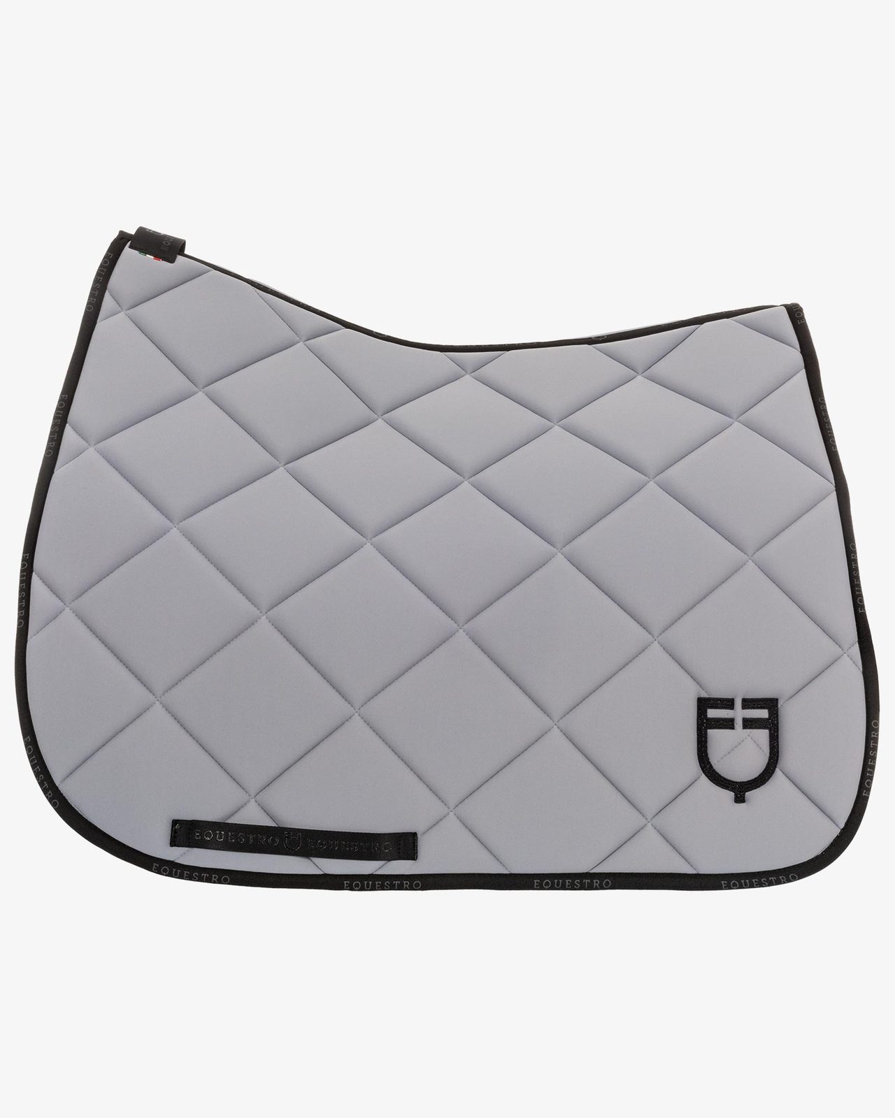 Dressage saddle pad technical fabric with logo