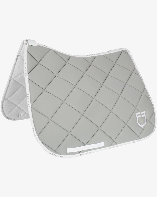 Dressage saddle pad technical fabric with logo