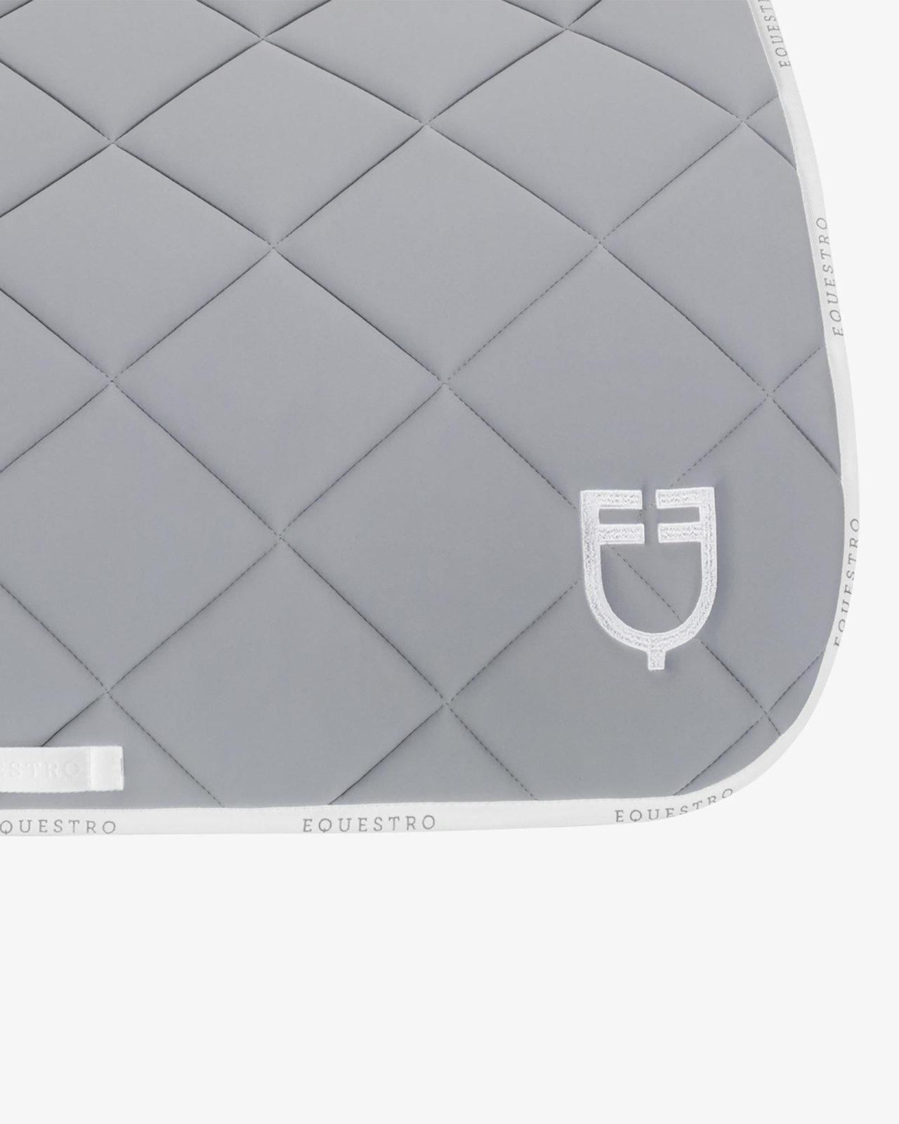 Dressage saddle pad technical fabric with logo