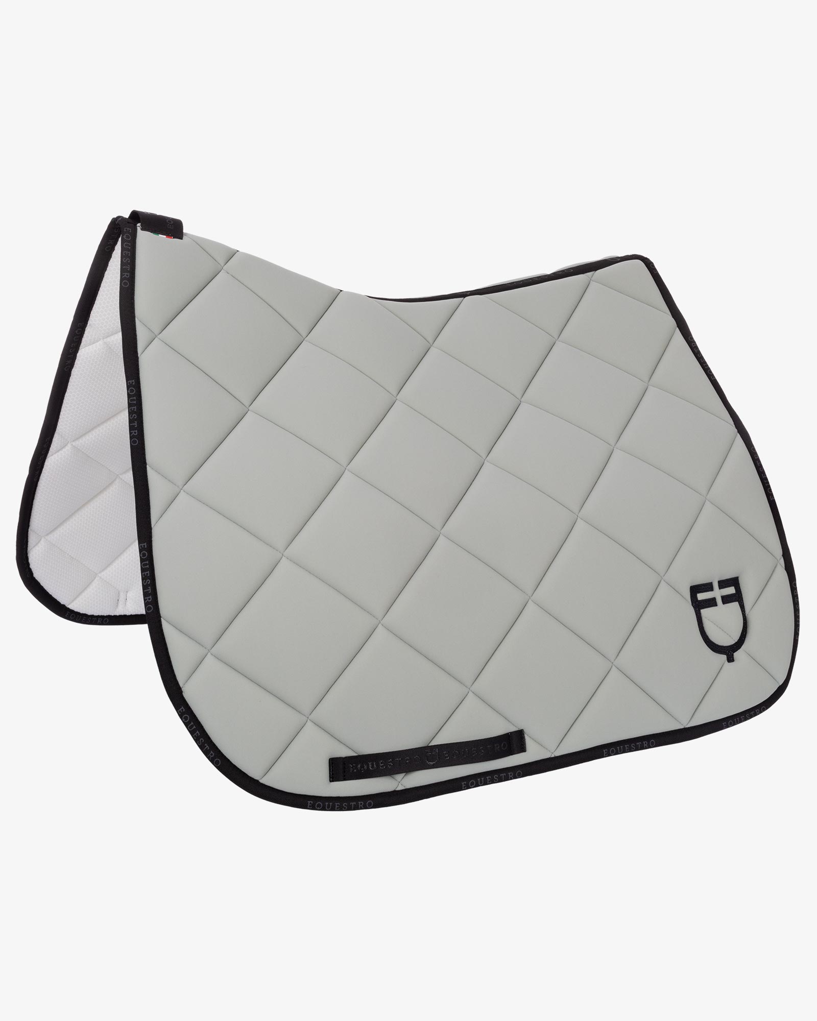 Dressage saddle pad technical fabric with logo