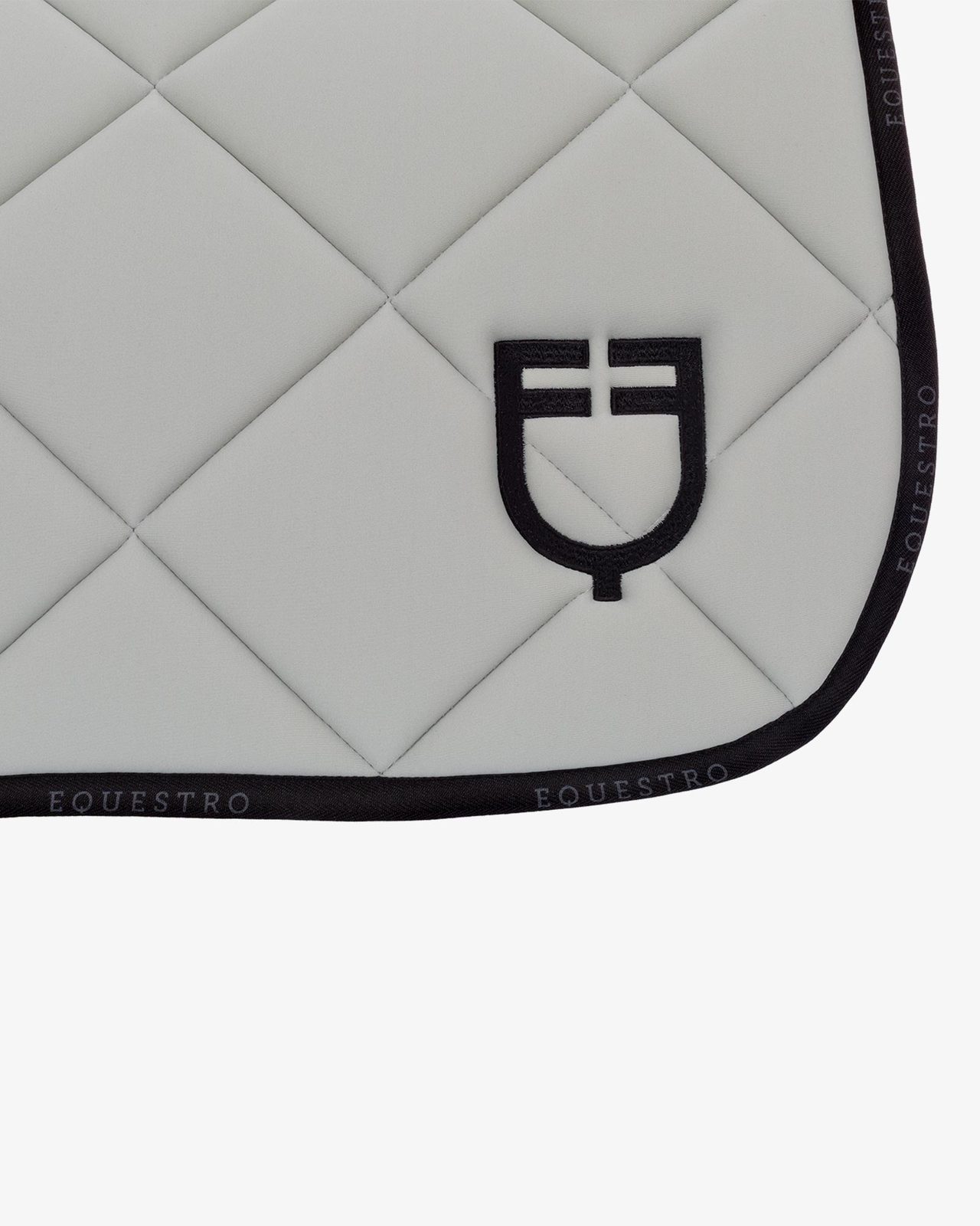 Dressage saddle pad technical fabric with logo