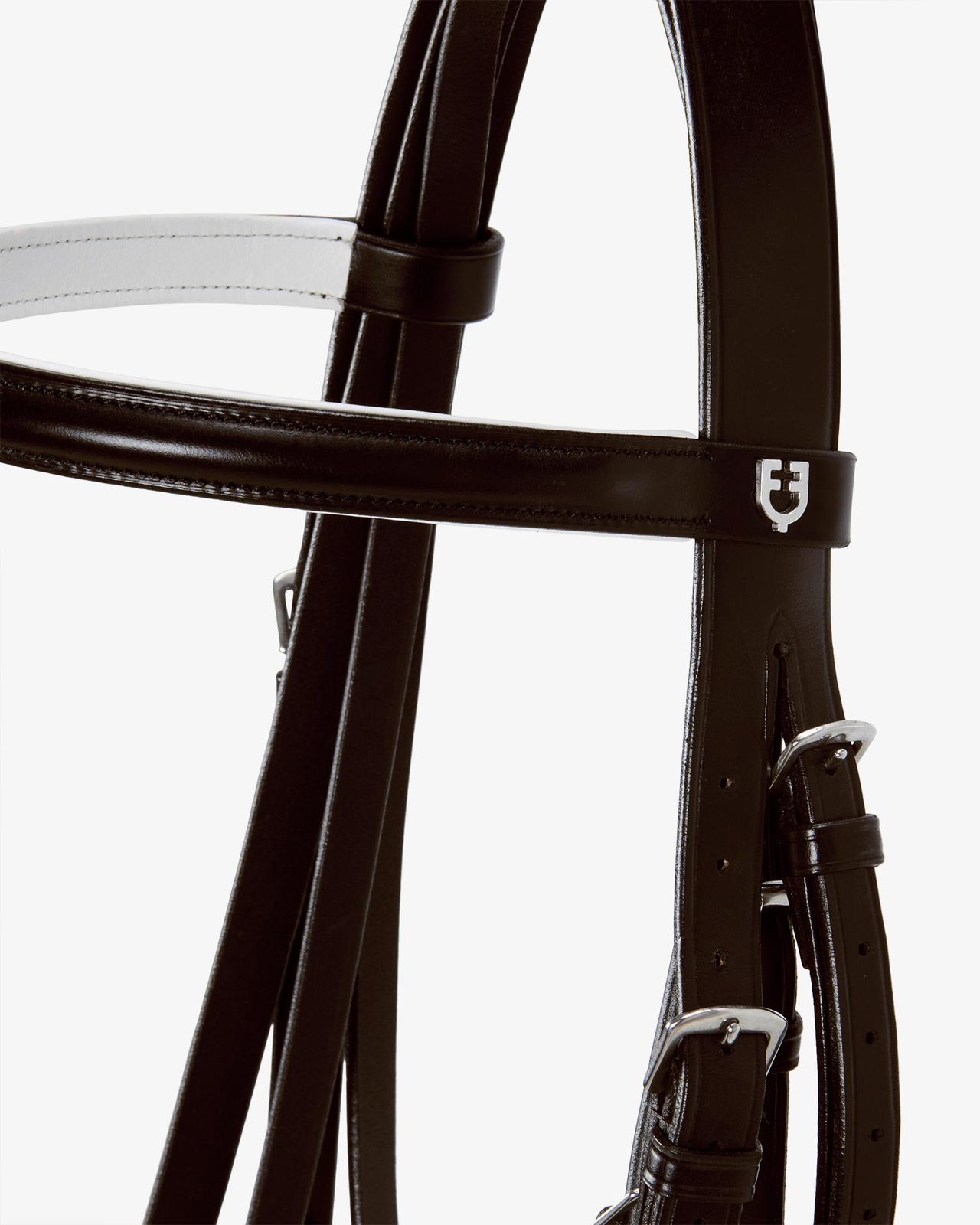 Dressage smooth leather bridle