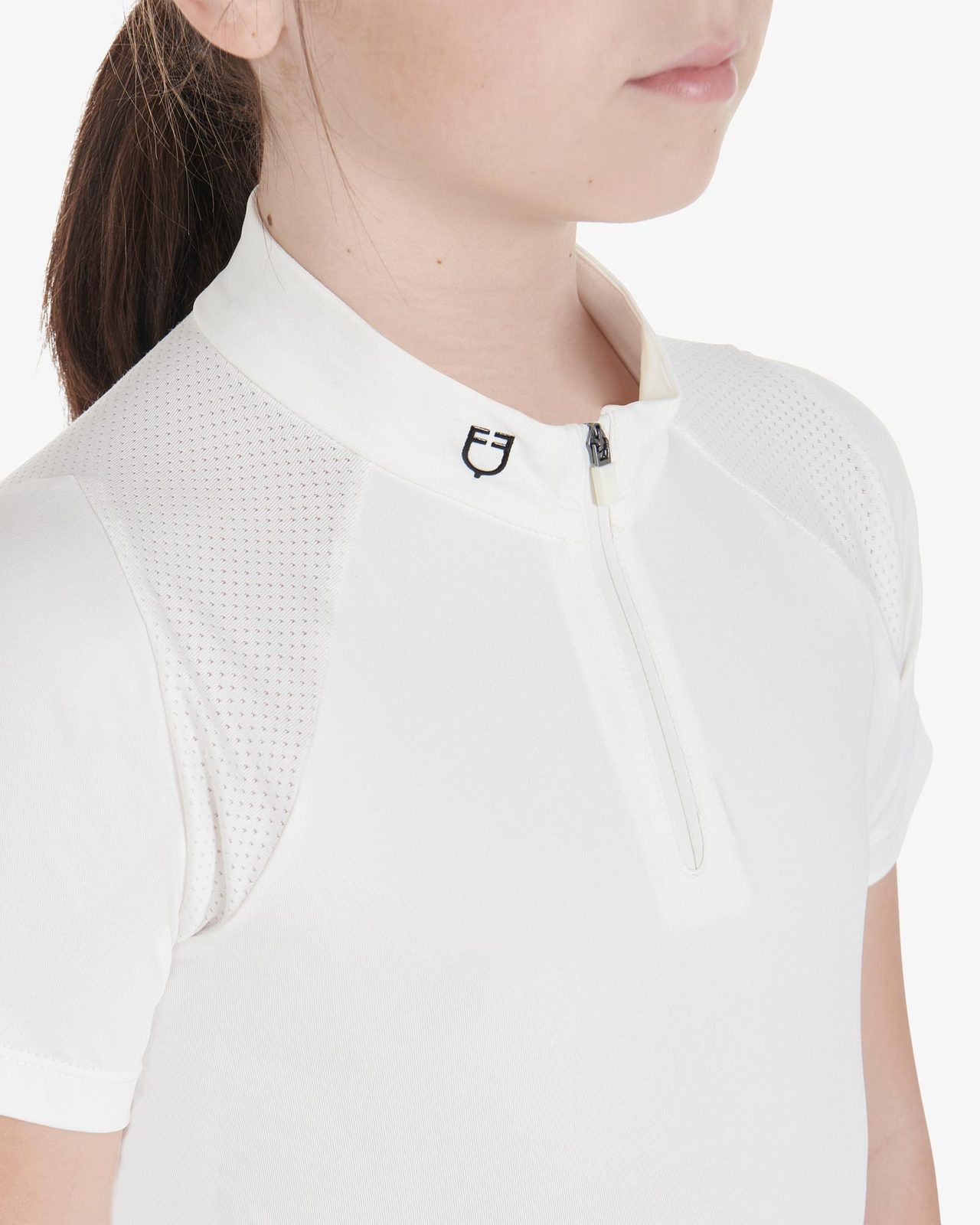 Kids' slim fit training polo shirt high performance