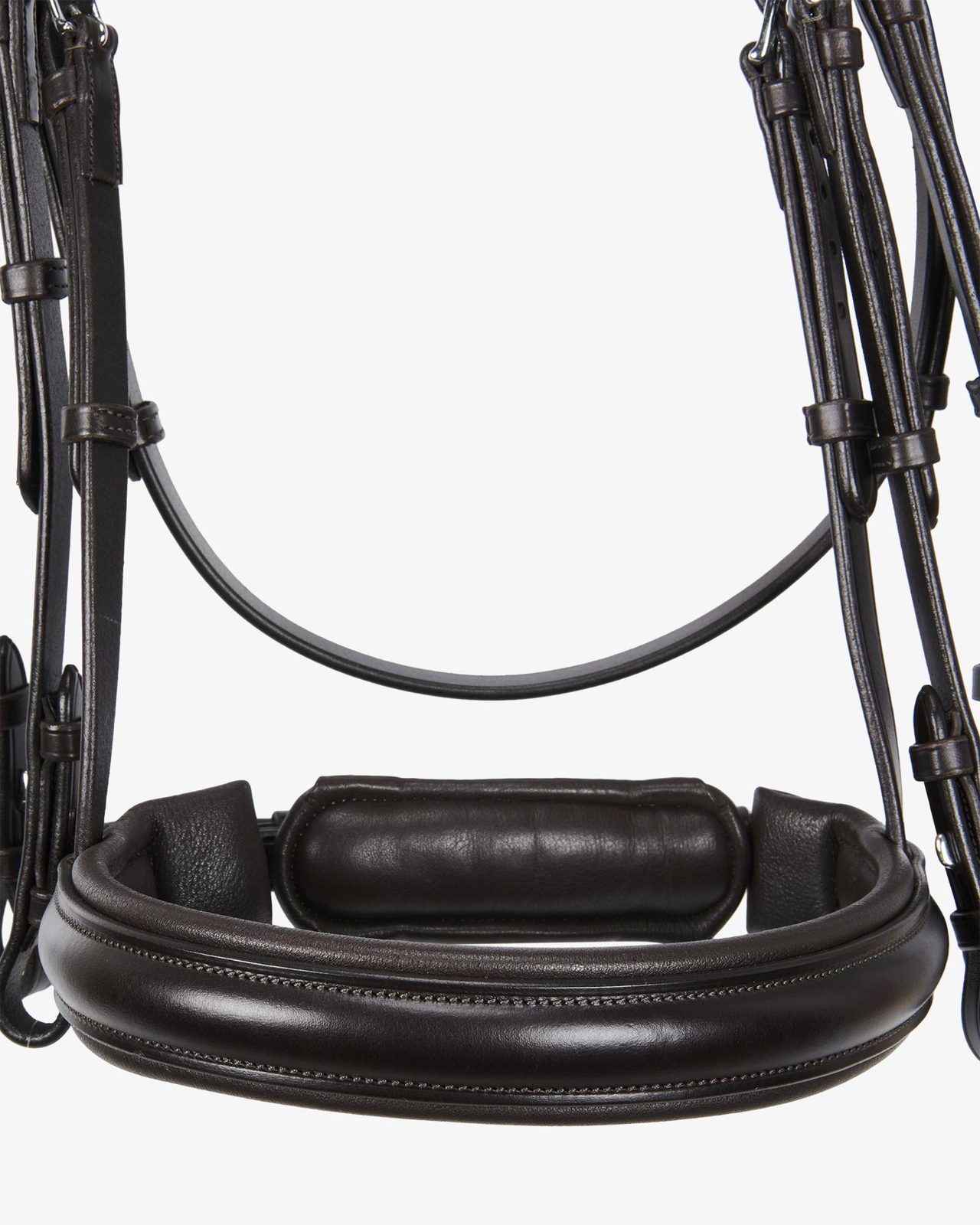 Leather dressage bridle without reins