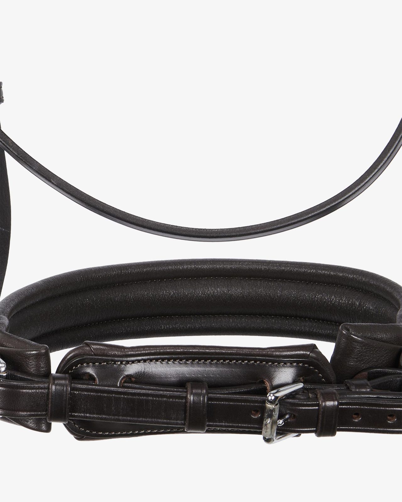 Leather dressage bridle without reins