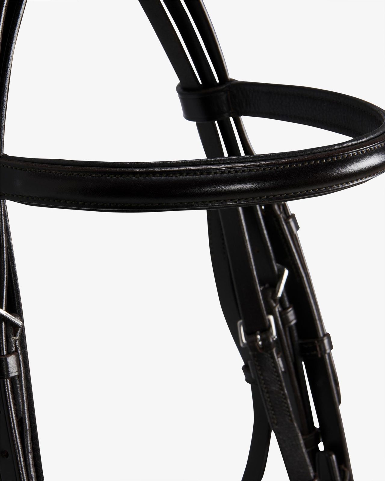 Leather dressage bridle