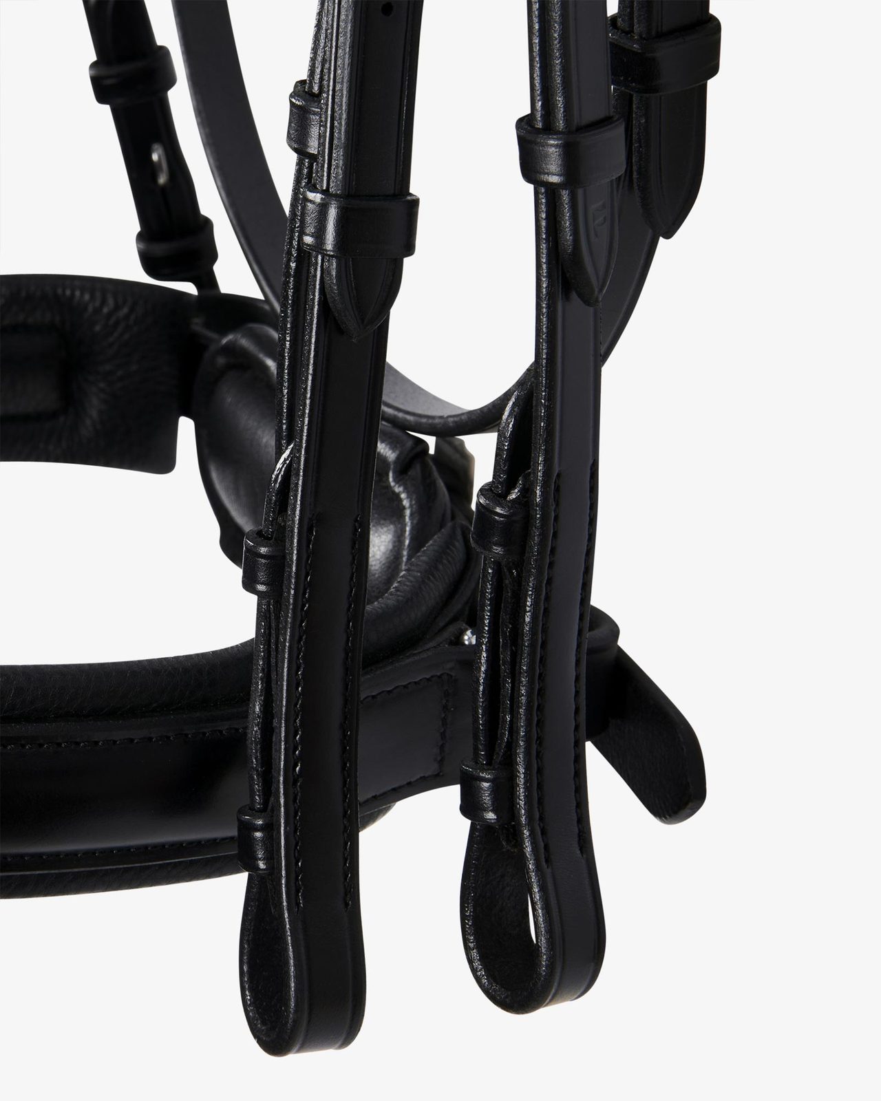 Leather dressage bridle without reins