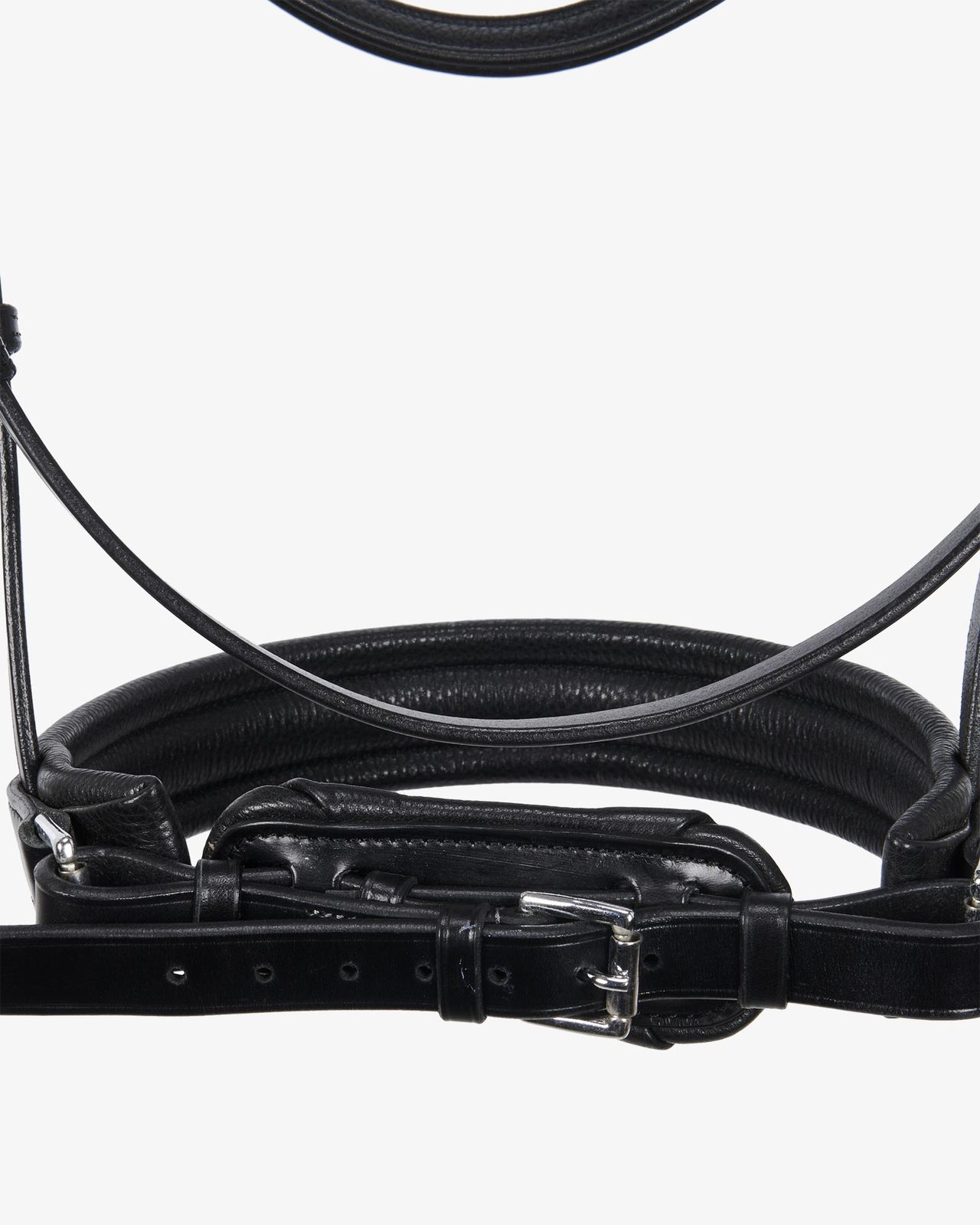 Leather dressage bridle without reins