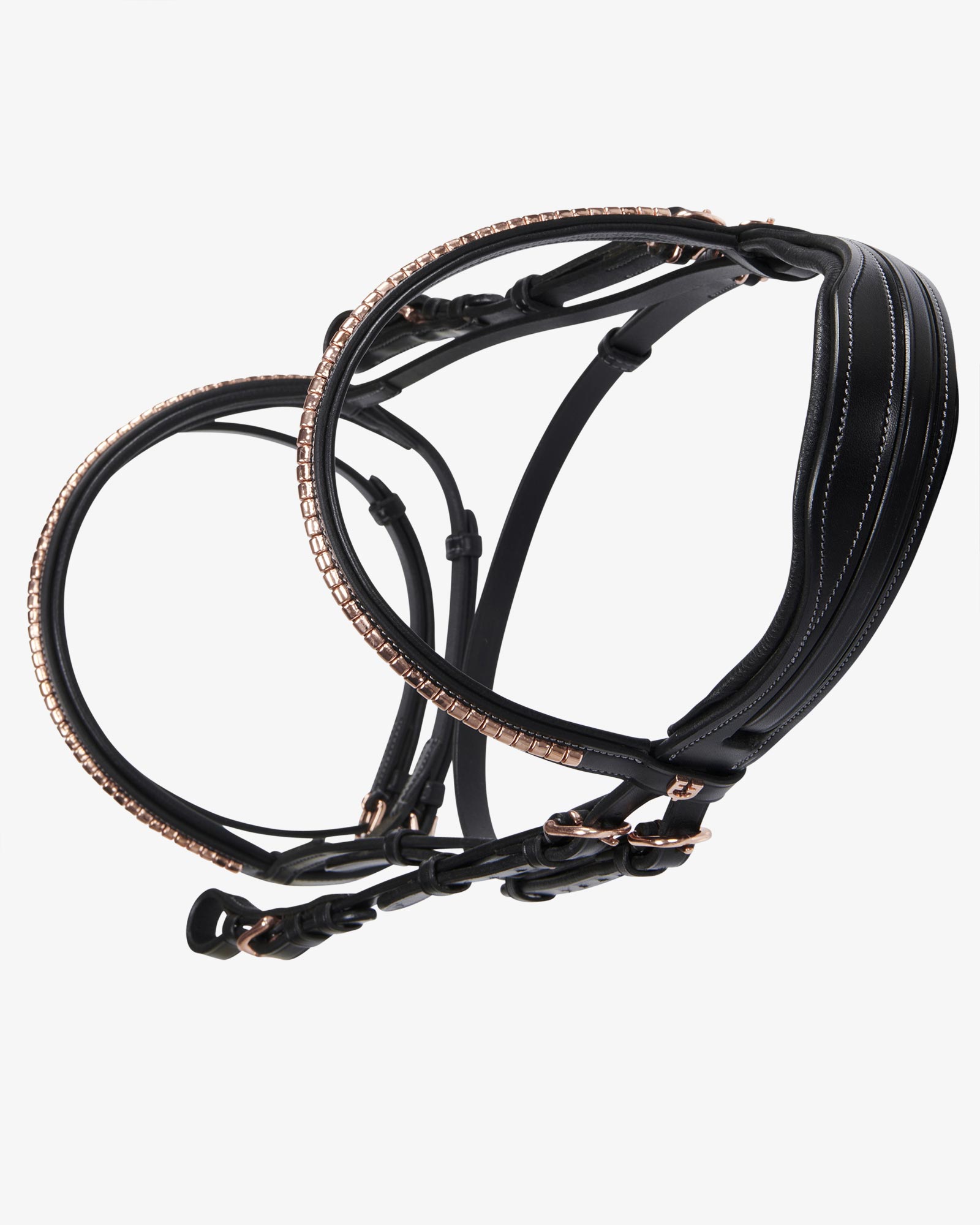 Cintura Con Fibbia Clincher Color Oro Rosa - Accessorio Moda Unisex