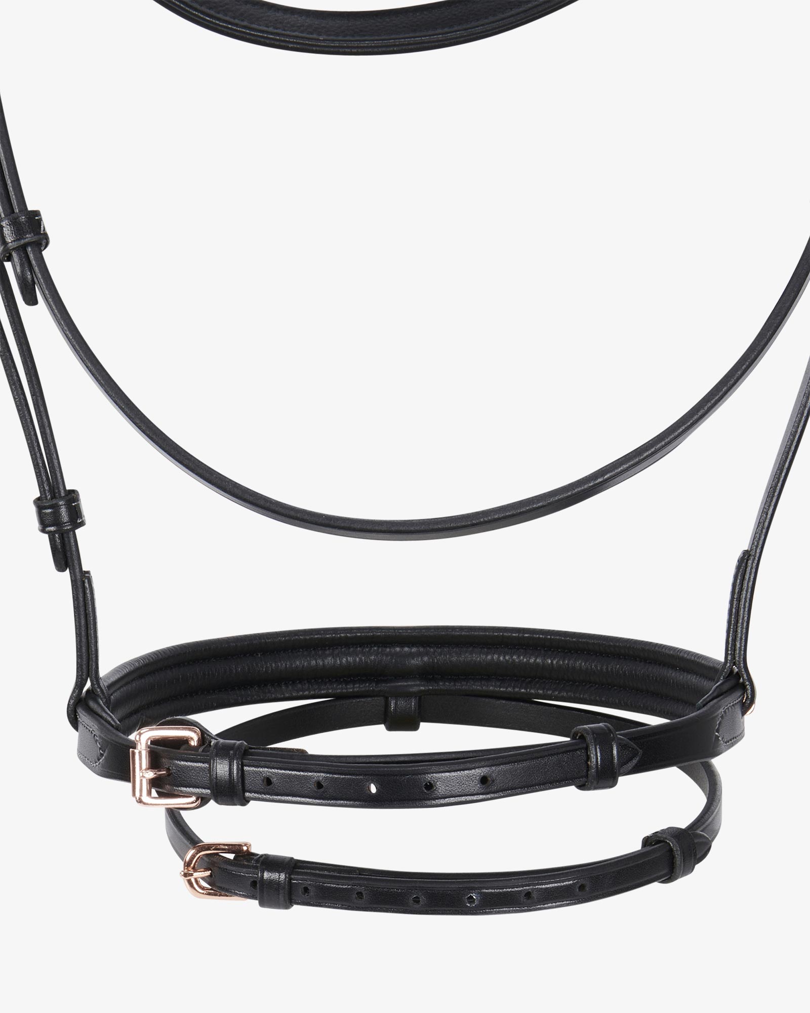 Hy Equestrian Testa In Pelle Di Lusso Con Accessori Ottone O Rosa Oro - Per Il Tuo Cavallo Elegante