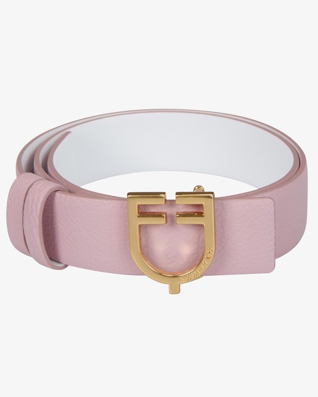 Double face smooth leather belt
