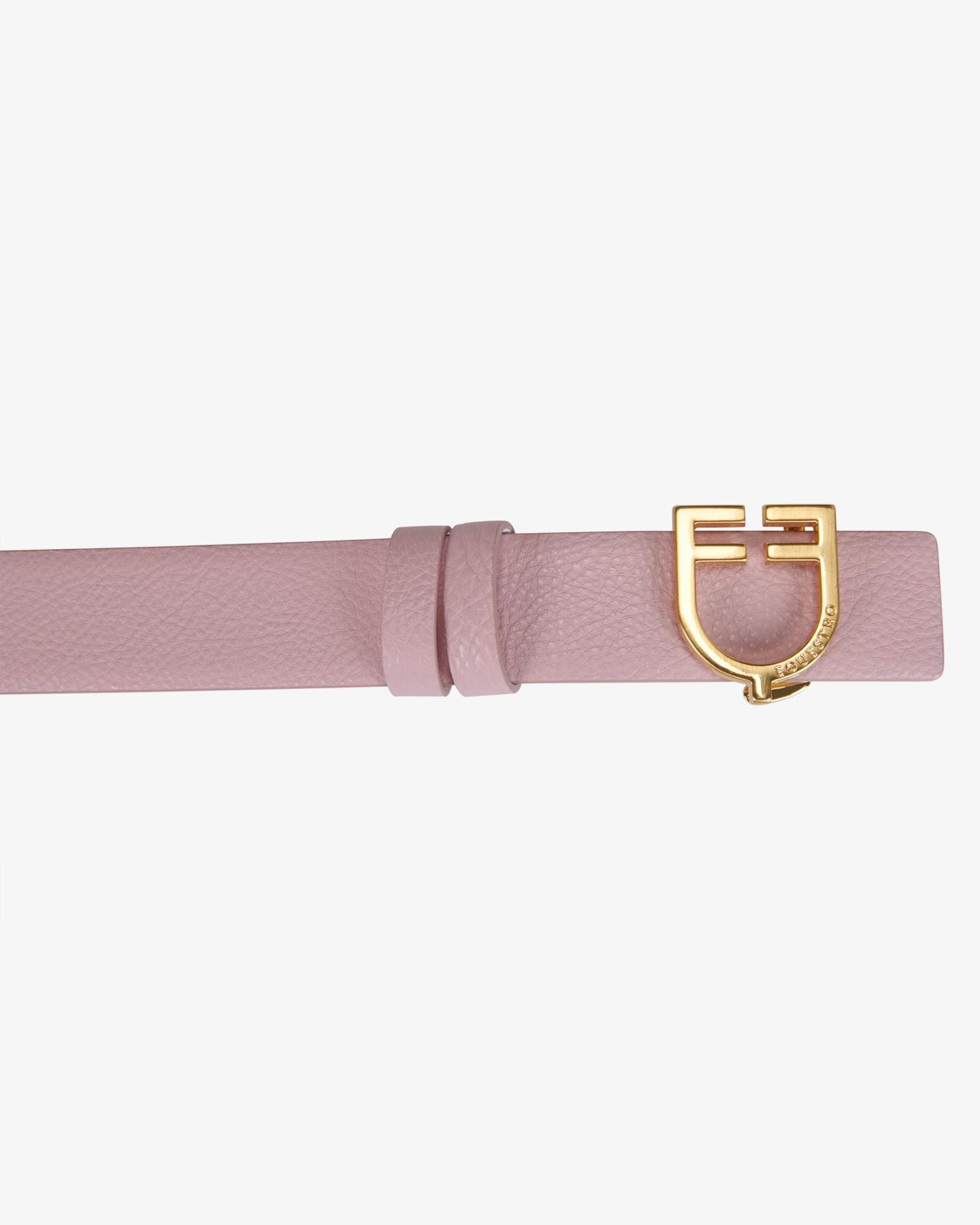 Double face smooth leather belt