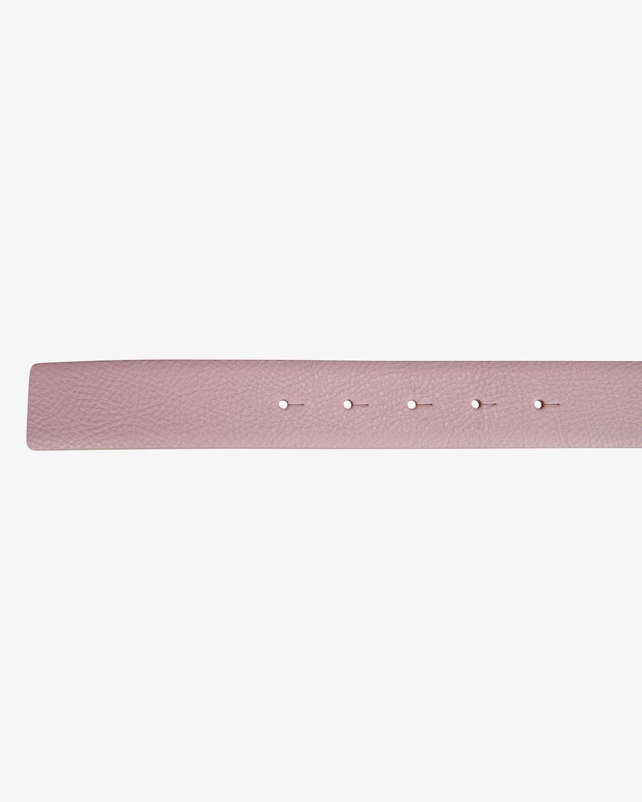 Double face smooth leather belt