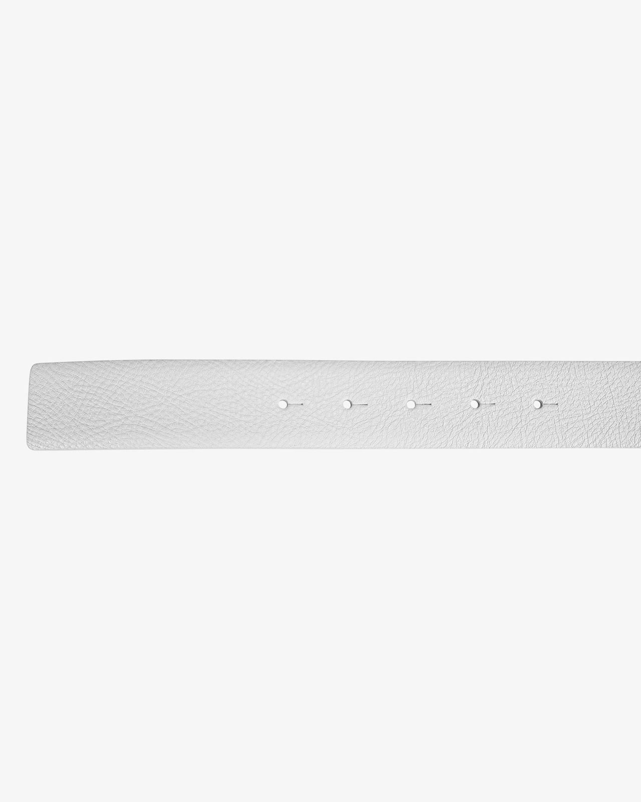 Double face smooth leather belt