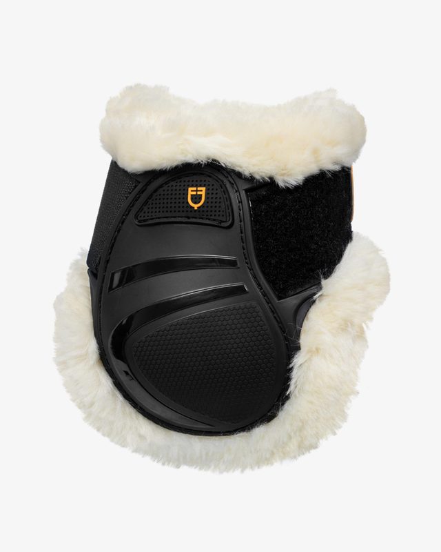 Young horse fetlock boots TPU and synthetic sheepskin