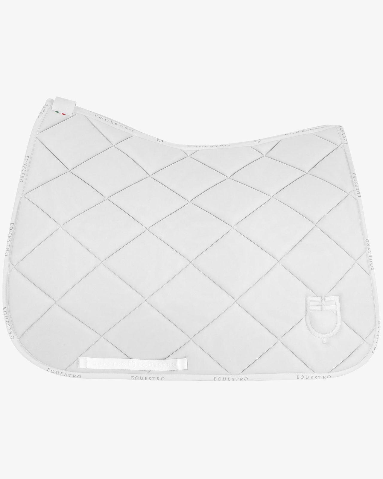Dressage saddle pad technical fabric with logo